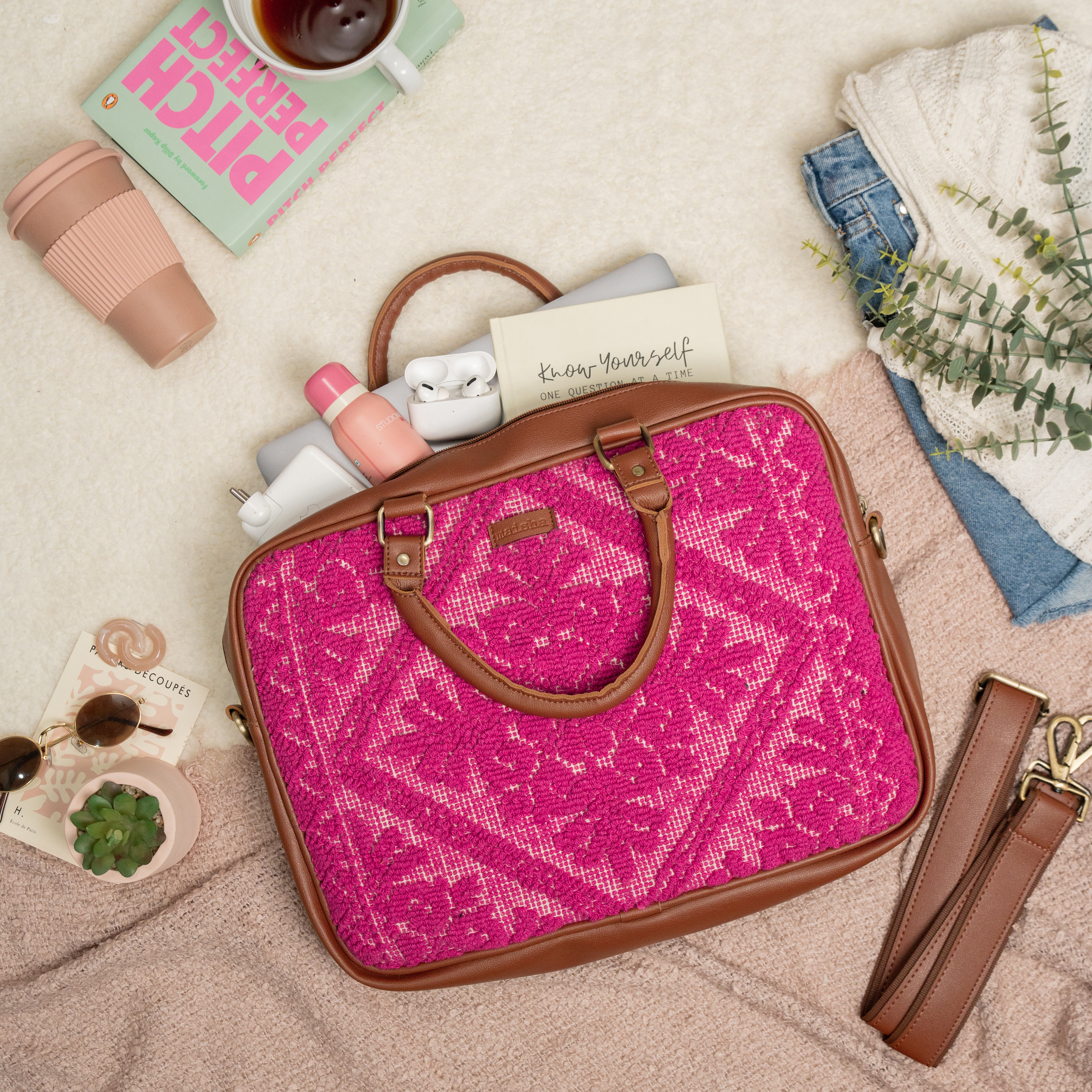 Fushsia Flame Laptop Bag