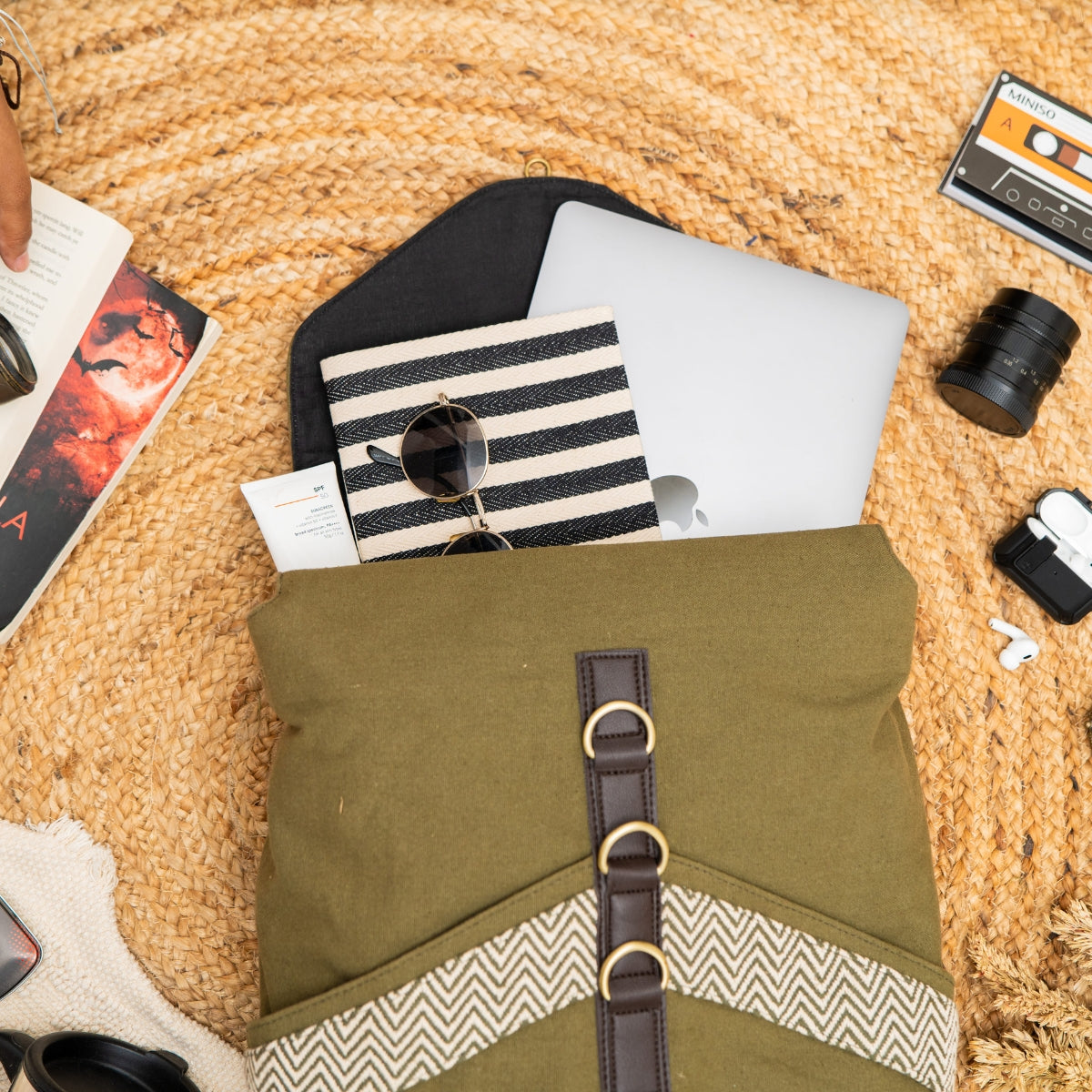 Foresty Green Unisex Backpack Bag