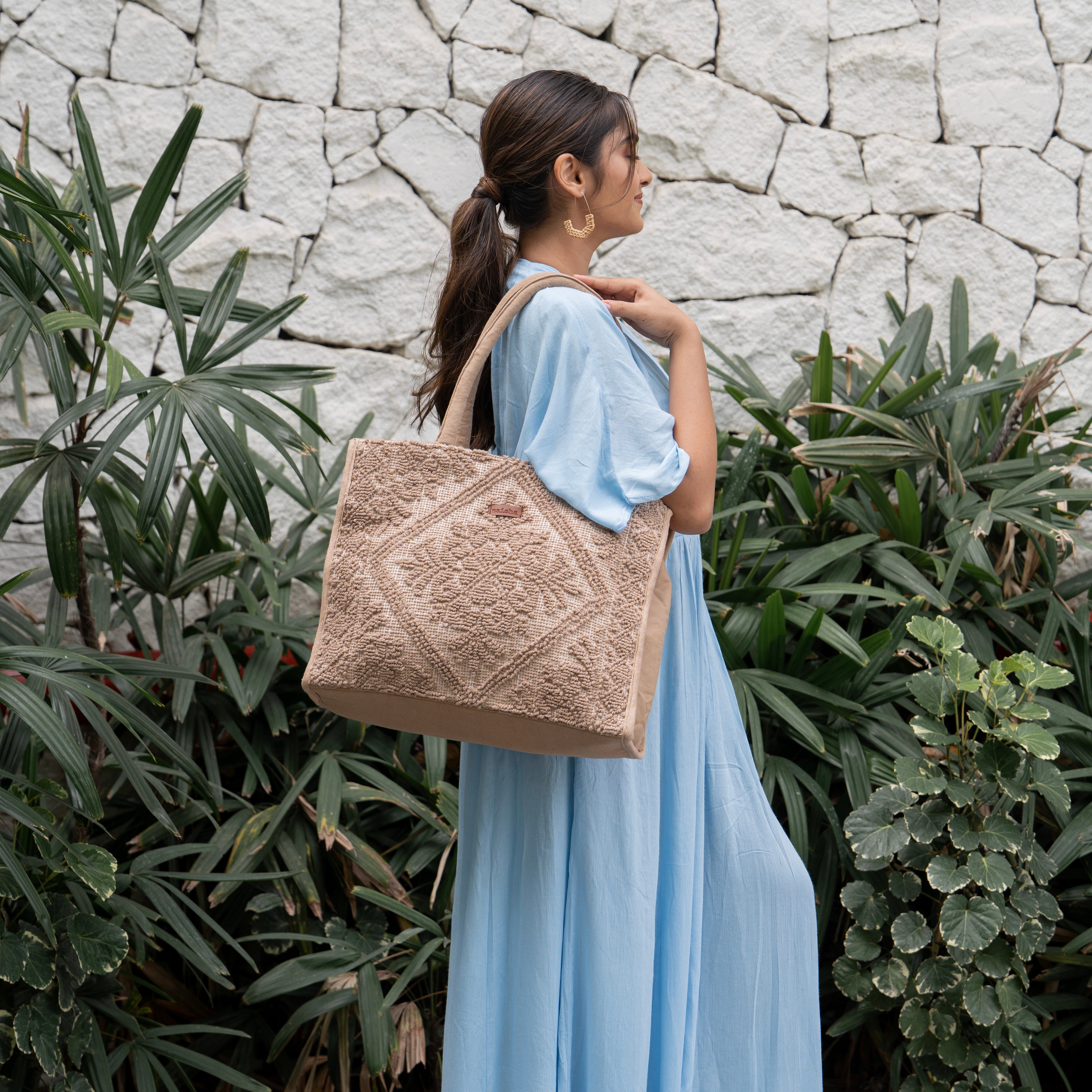Beige Biscotti Tote Bag