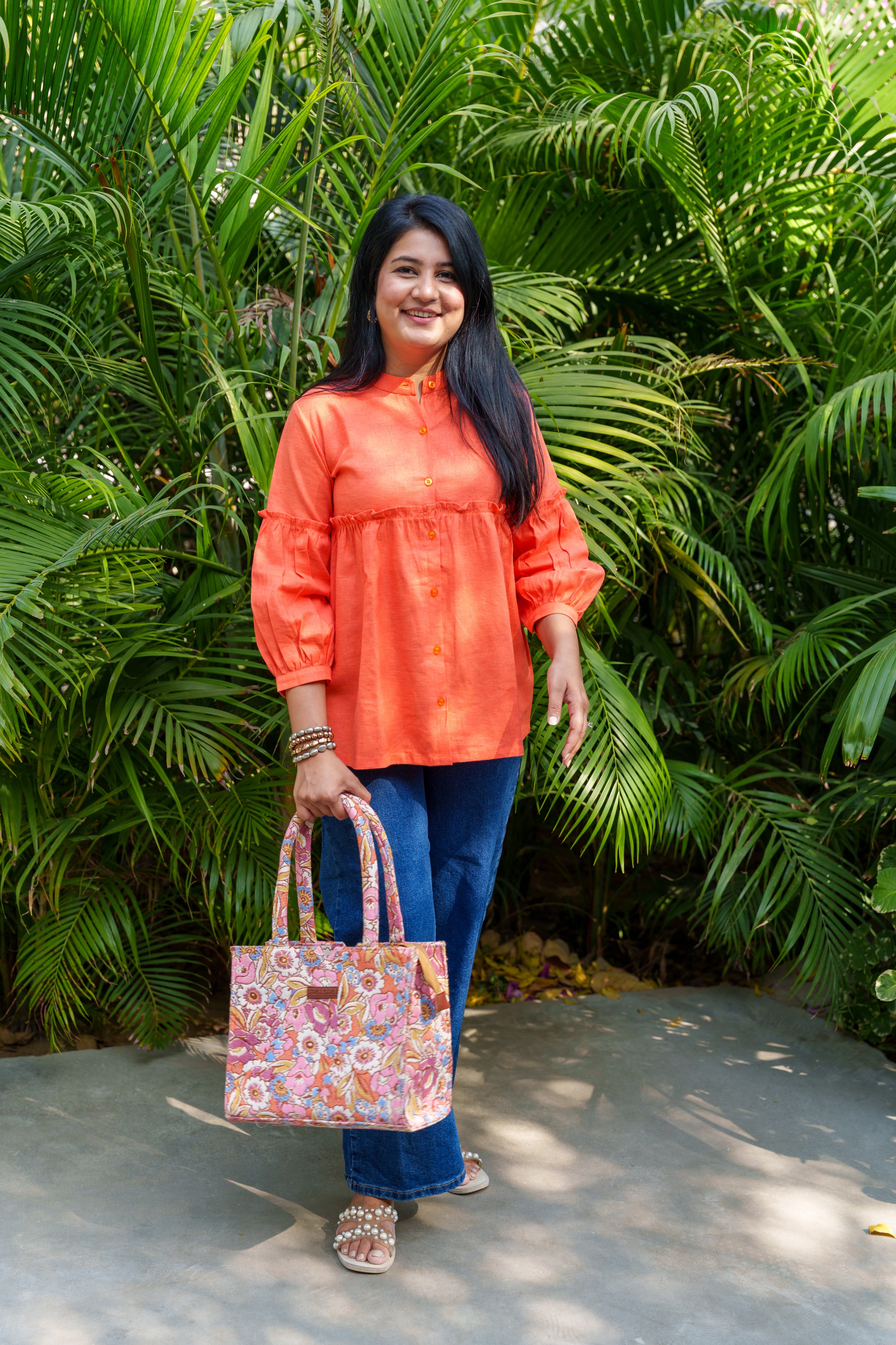 Orange Sunset Hues Top