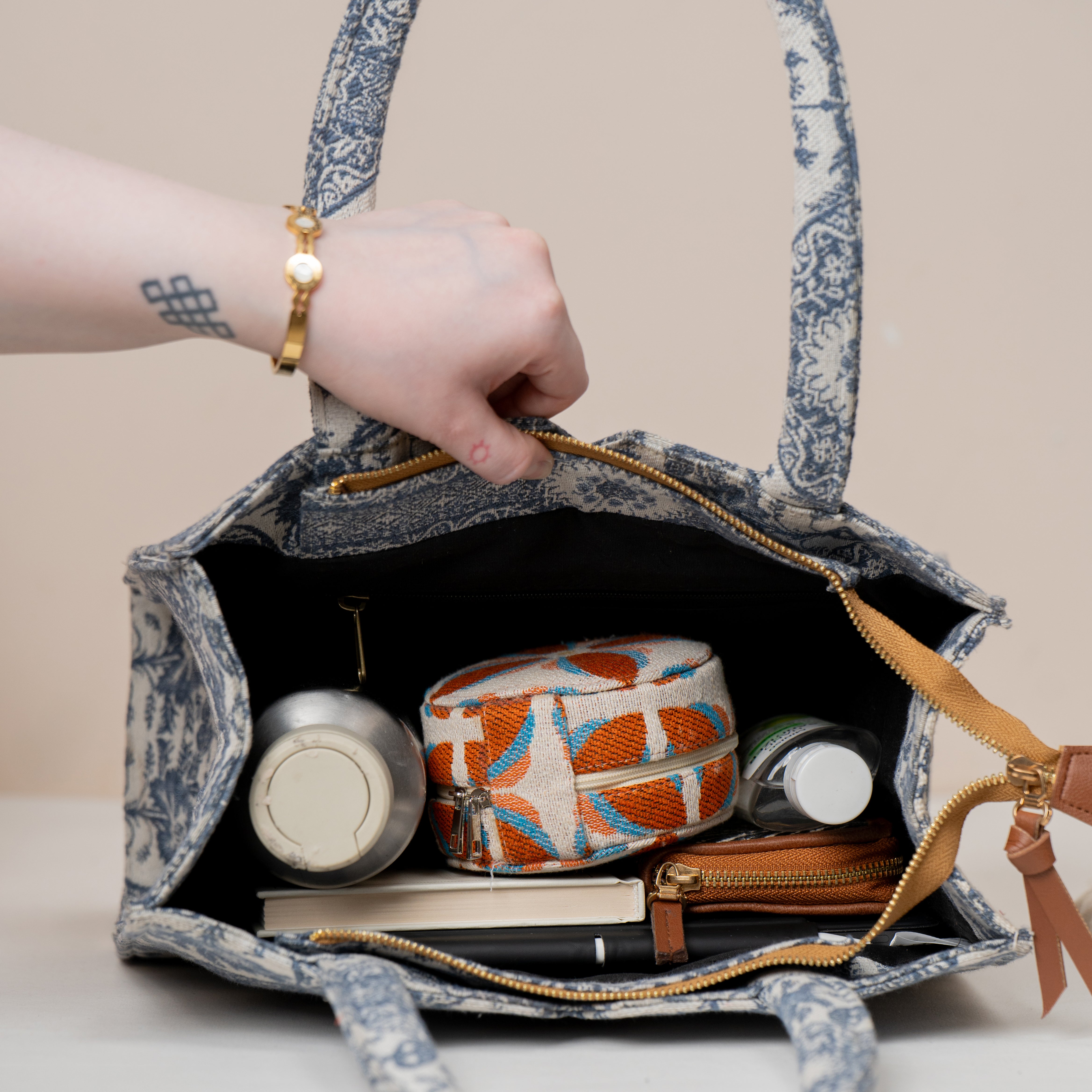 Blue Mirage Medium Box Bag (MEDIUM)