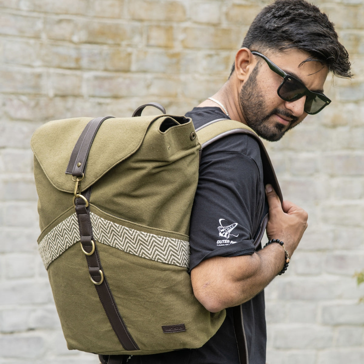 Foresty Green Unisex Backpack Bag