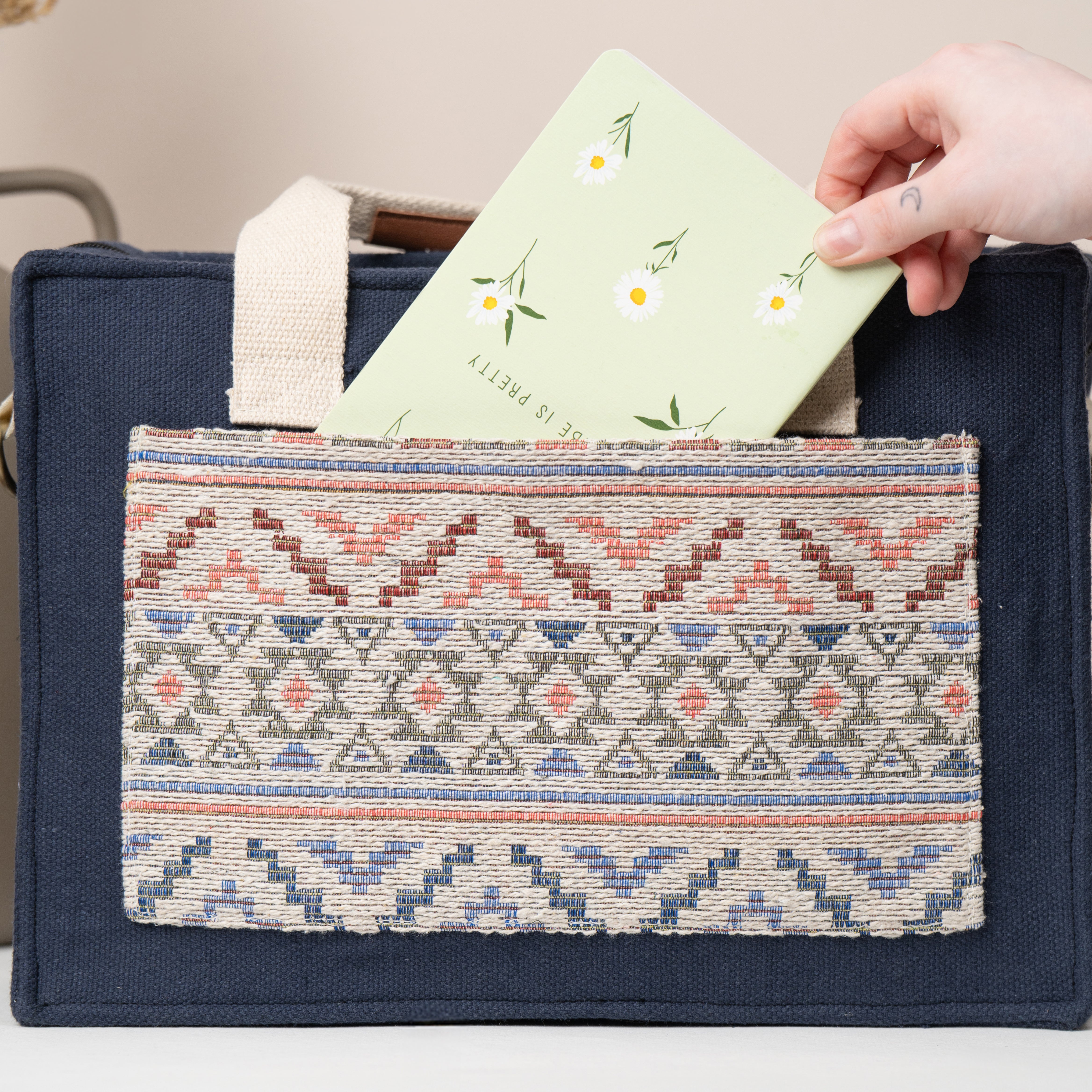 Ice Burst Canvas Tote Bag