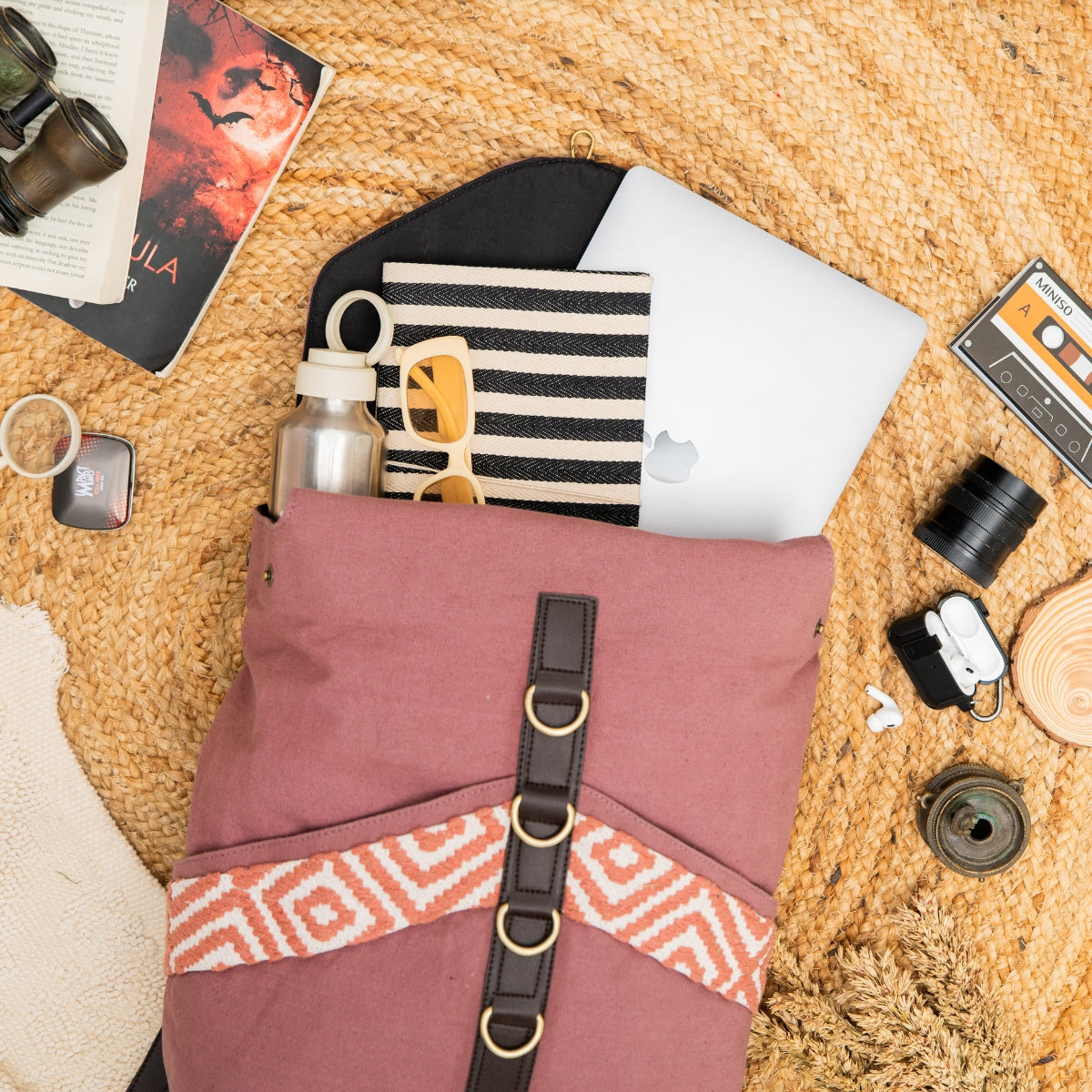 Vintage Violet Unisex Backpack Bag