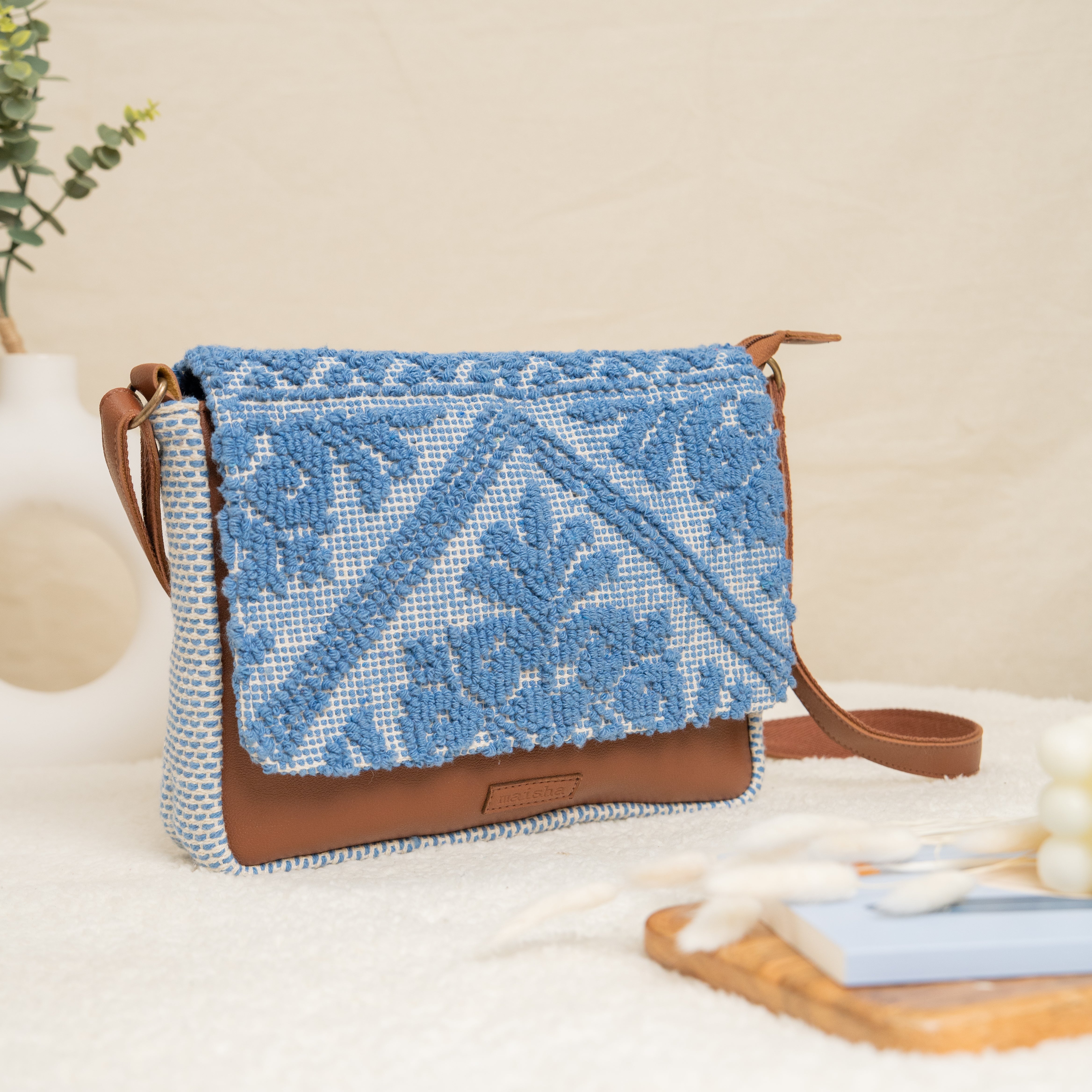Electric Blue Crossbody Bag