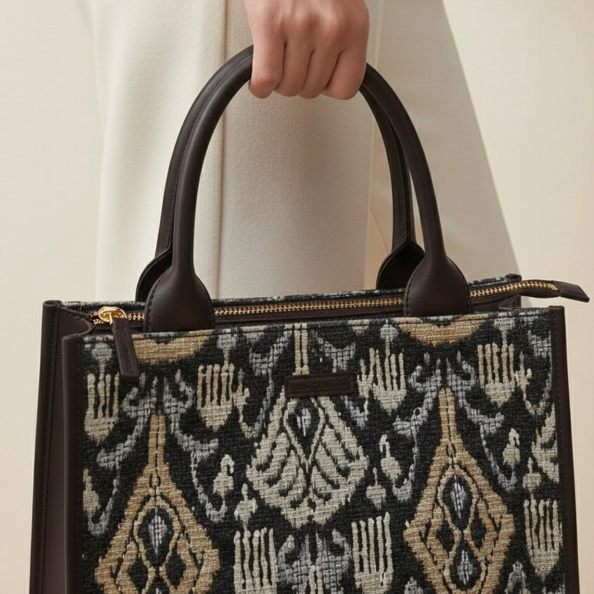 Ikat Ember Box Bag (Medium)