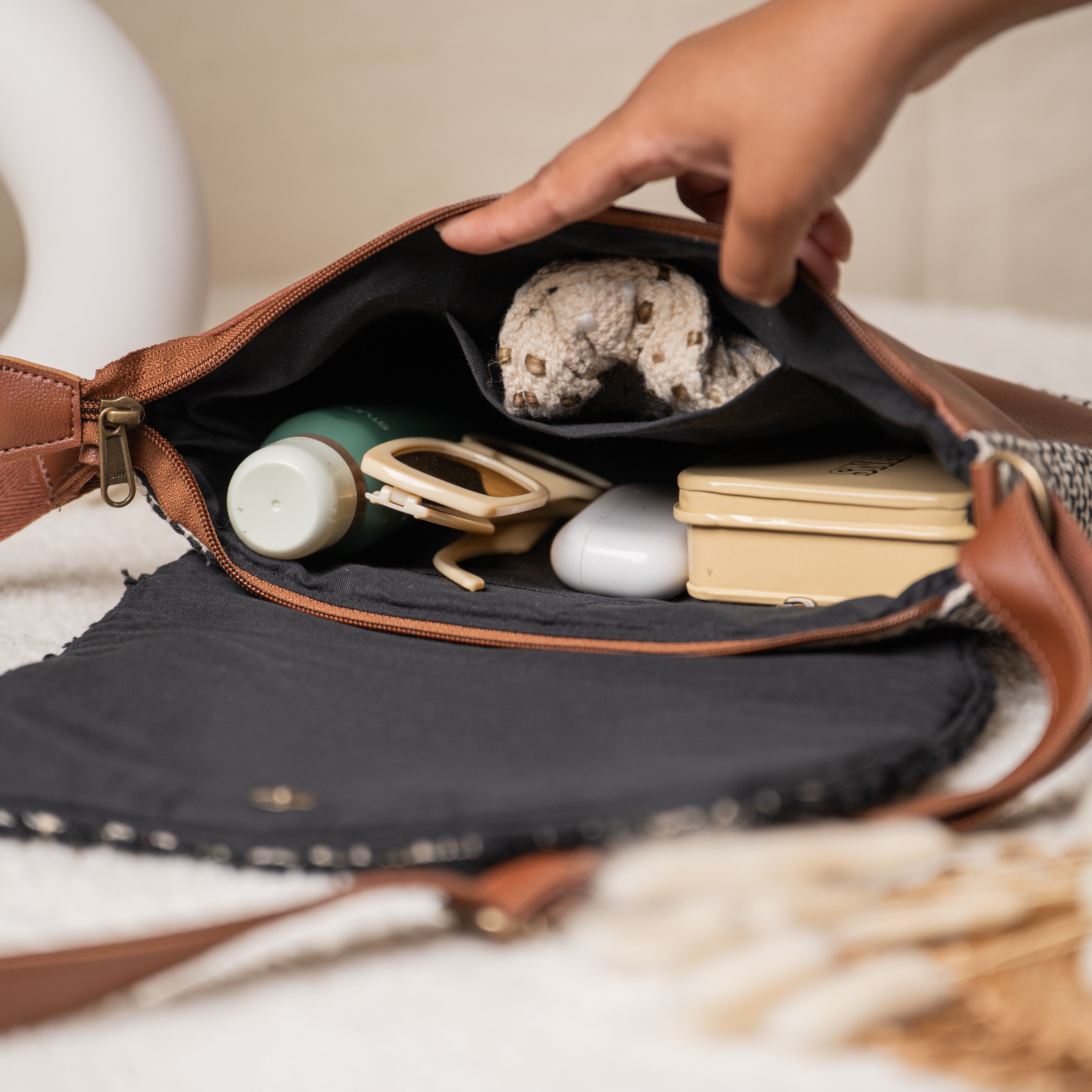 Midnight Bloom Crossbody Bag