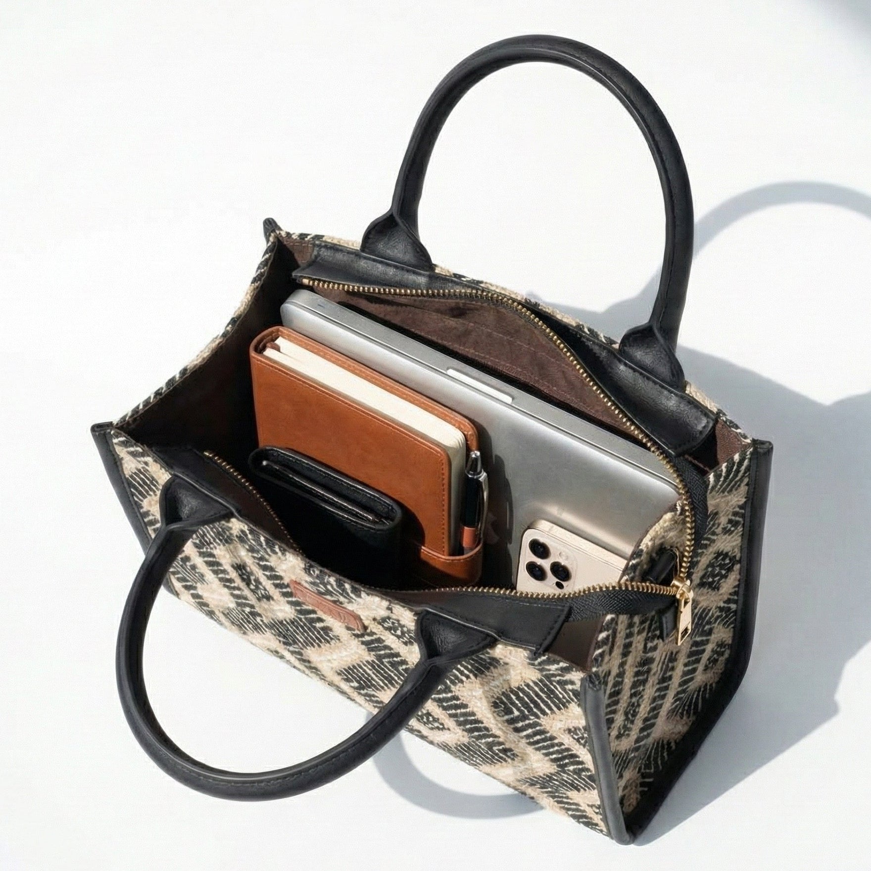 Sahara Grid Box Bag (Large)