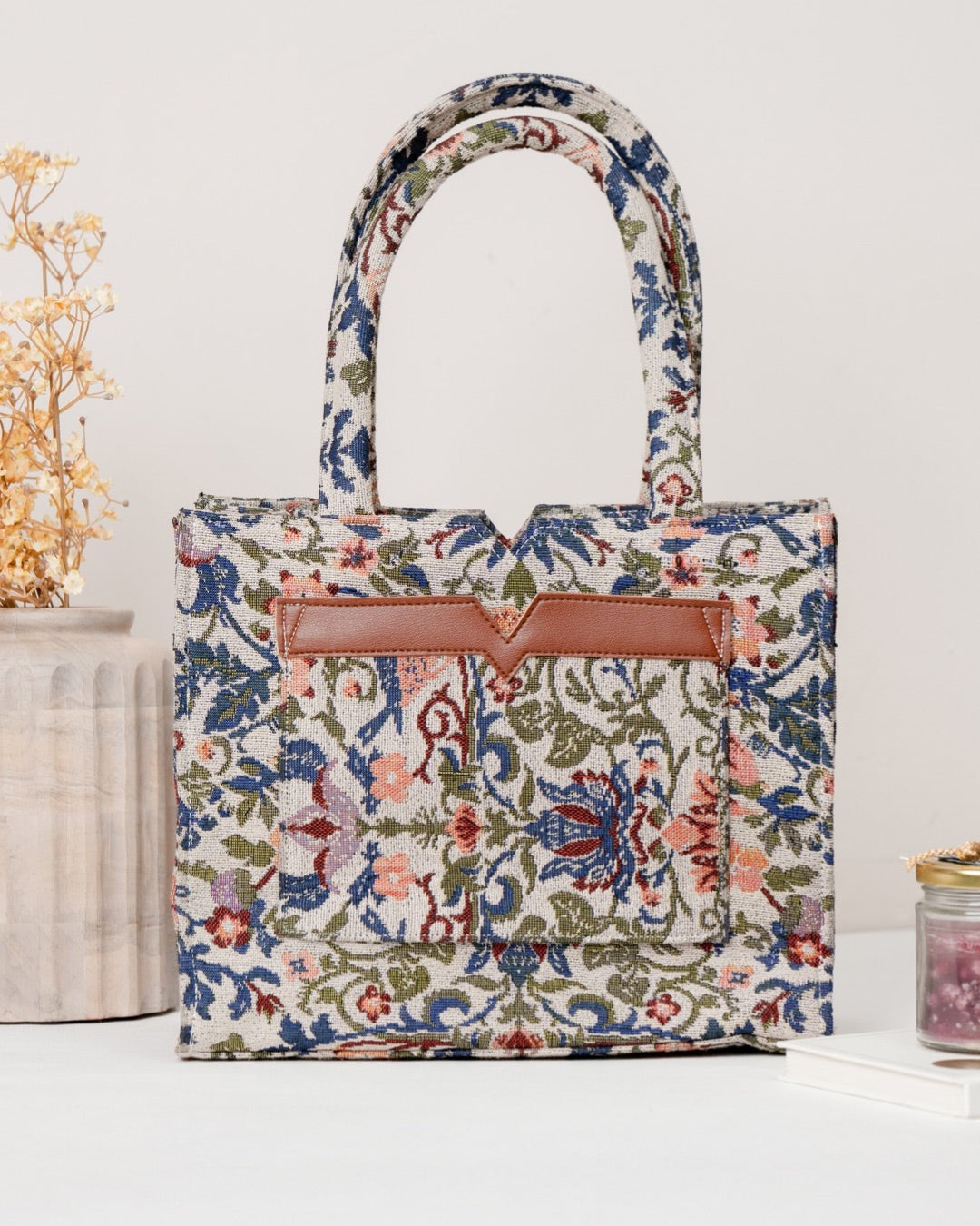 Sundown Bloom Medium Box Bag (MEDIUM)