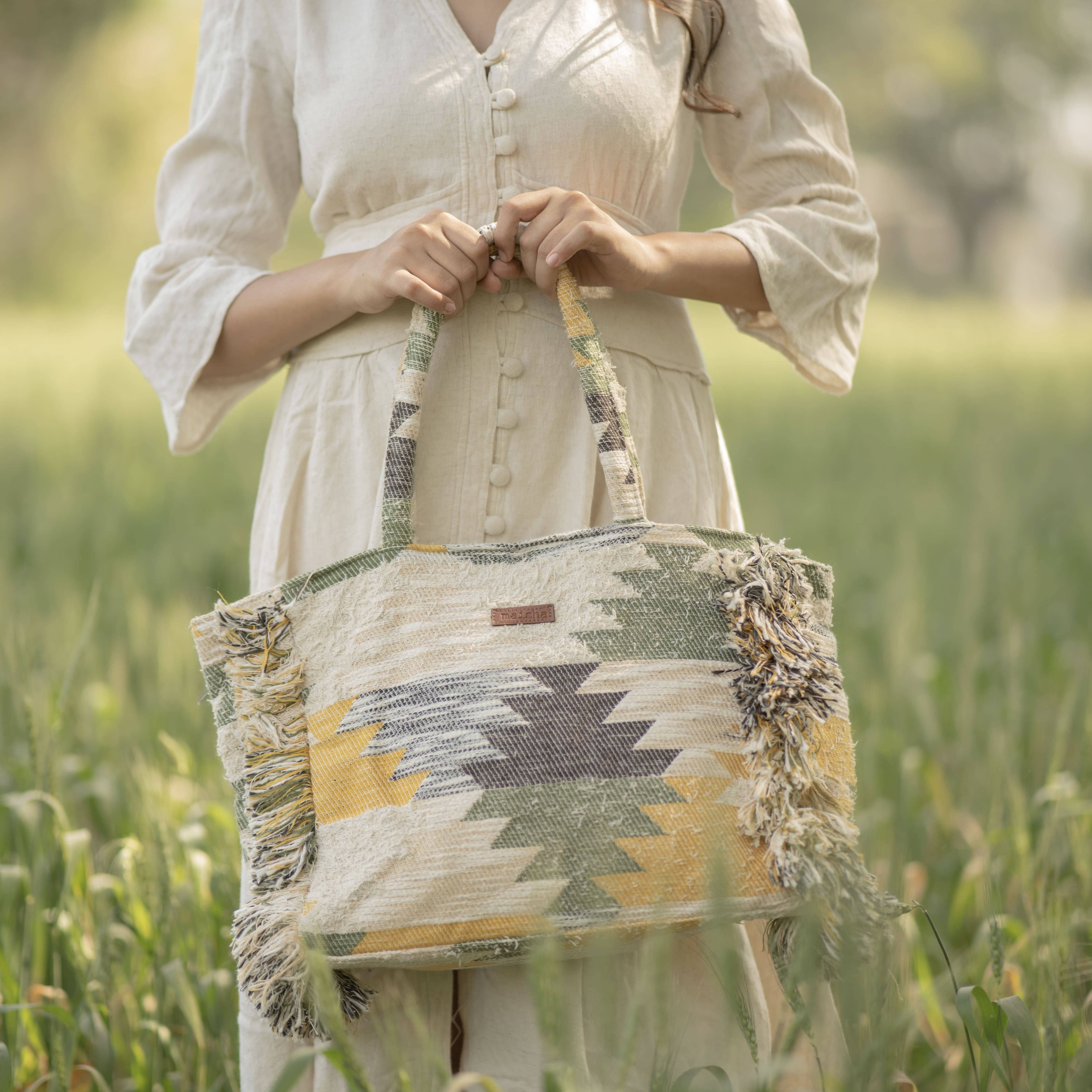 Tropical Fringe Box Bag