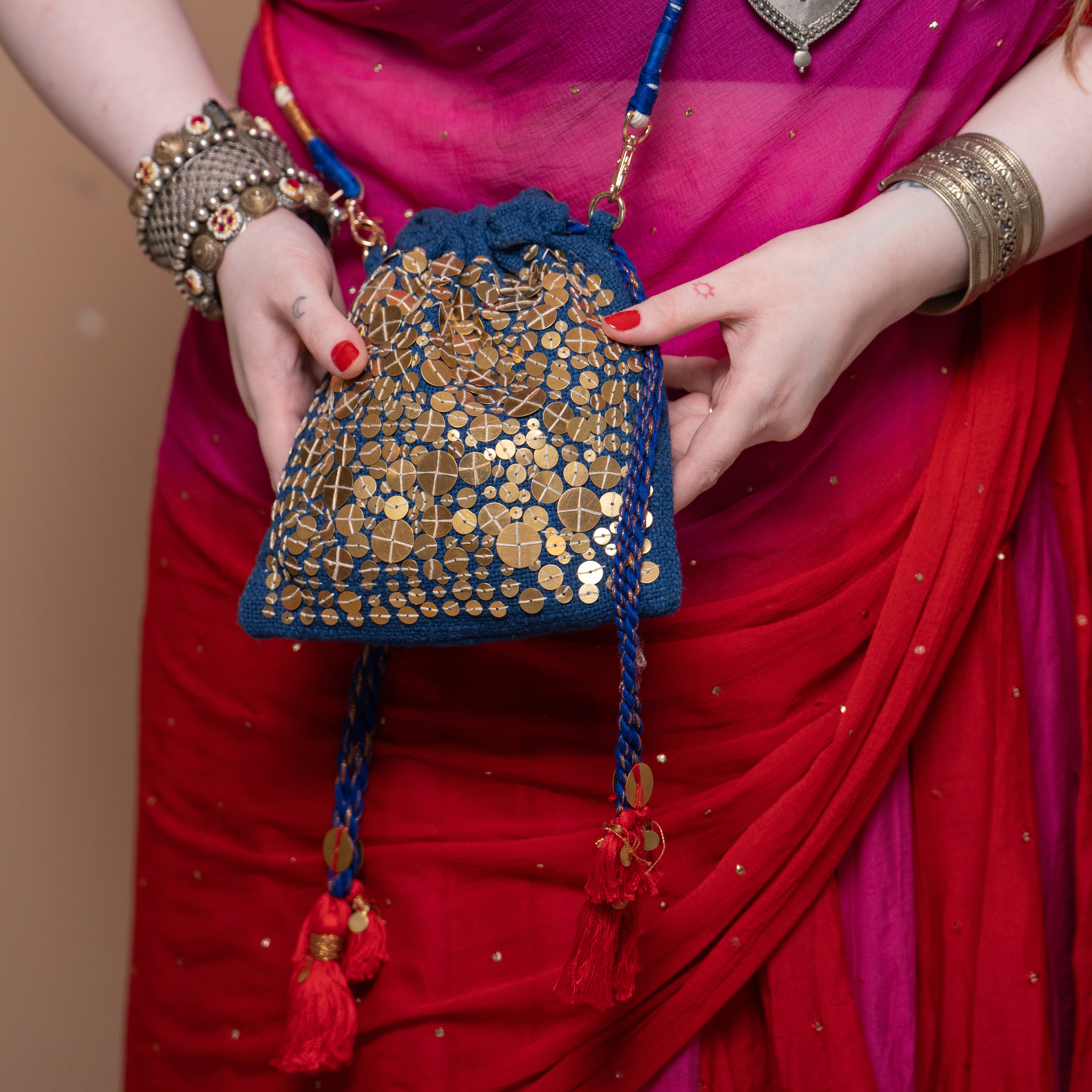 Mor bani thanghat festive Potli