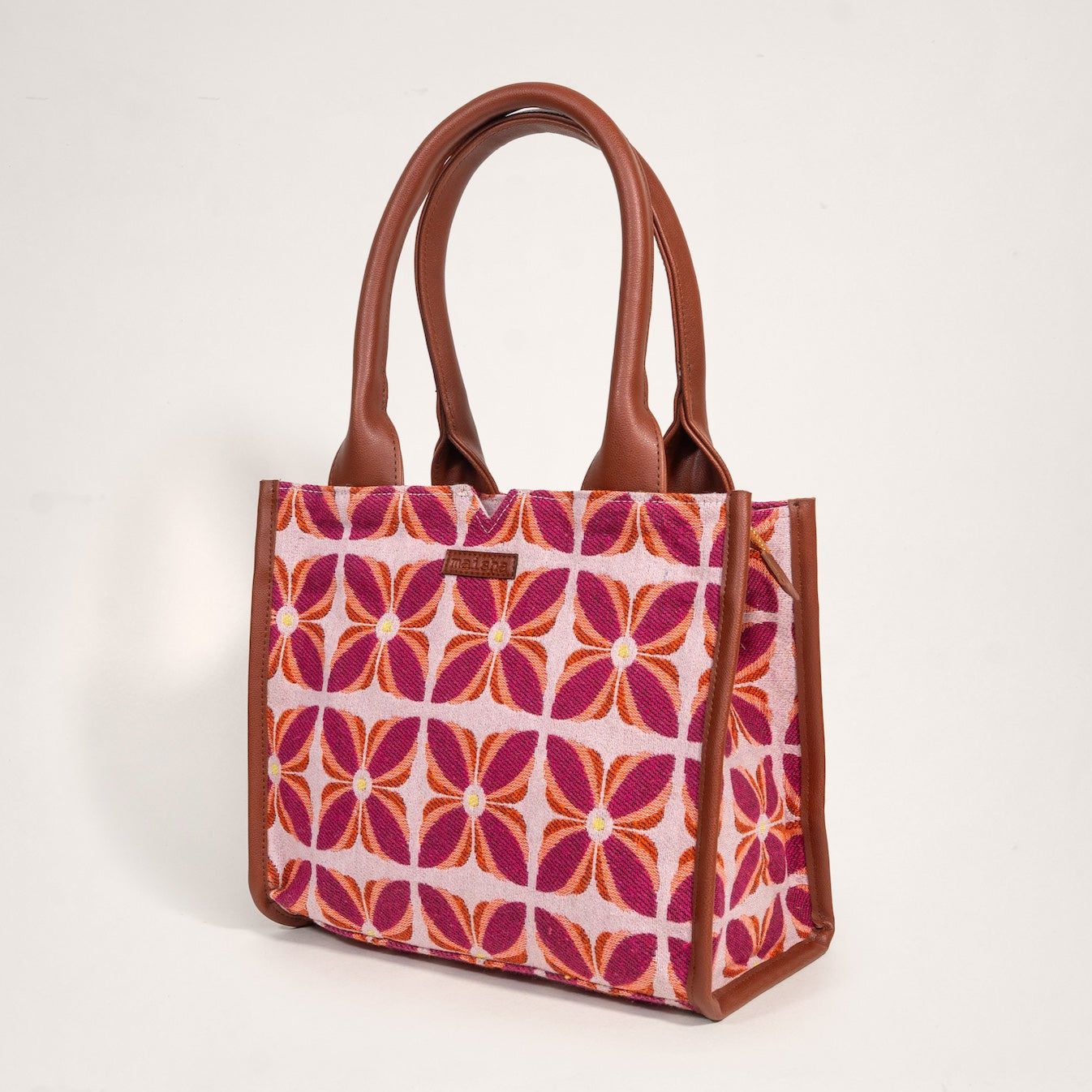Pink Mogra Box Bag (Medium)