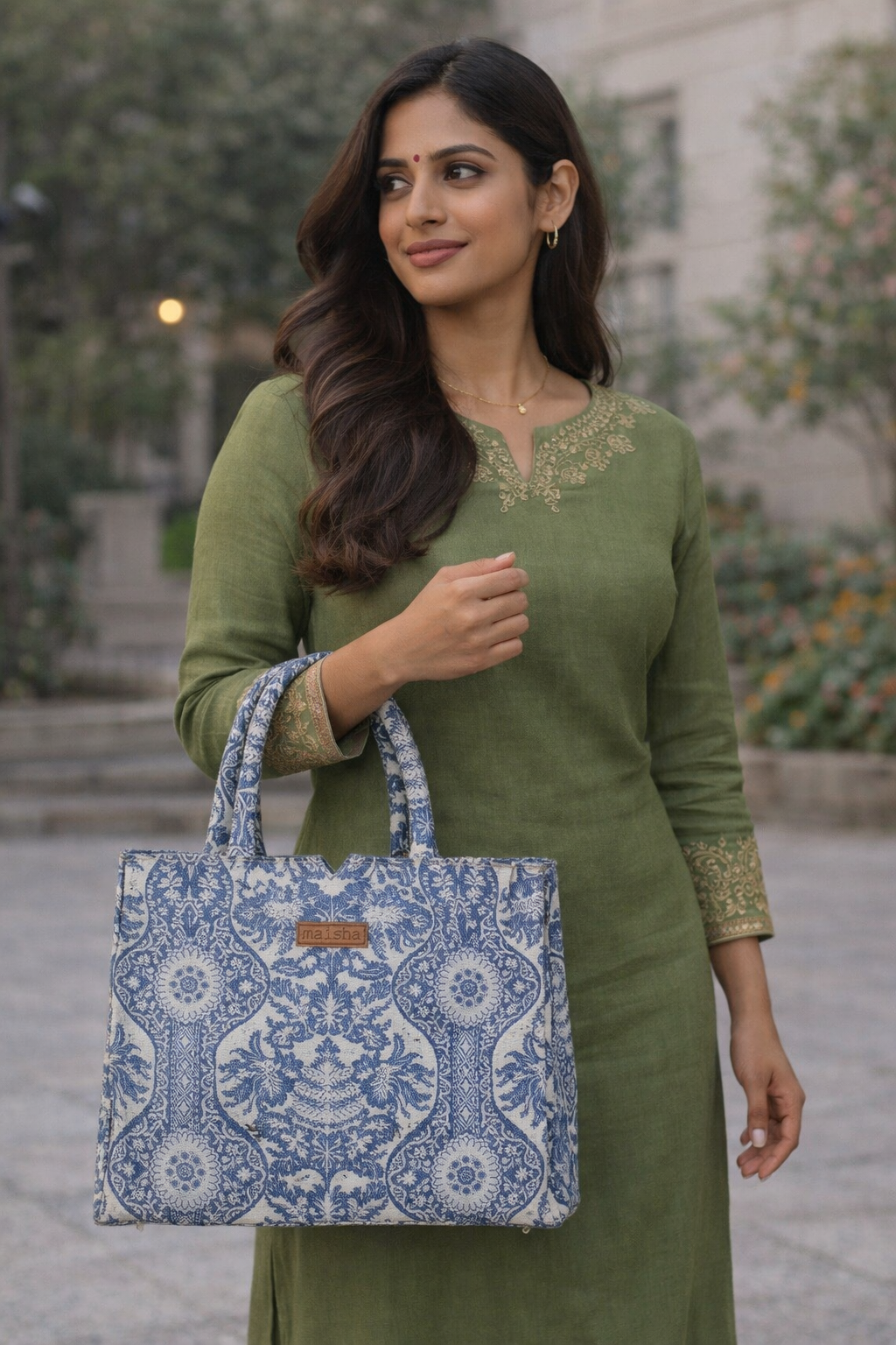 Blue Mirage Medium Box Bag (MEDIUM)