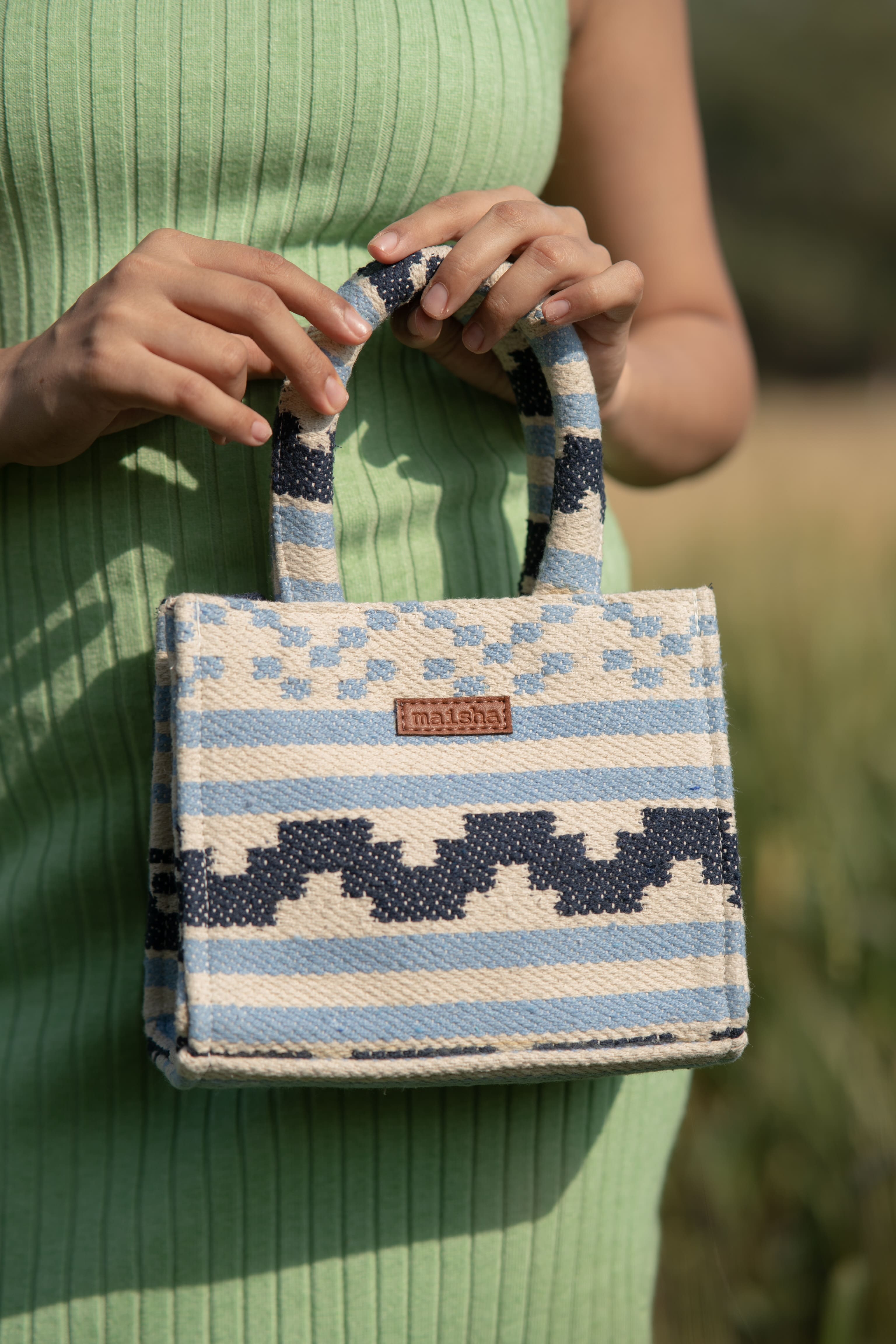 Indigo Blues Box Bag (SMALL)