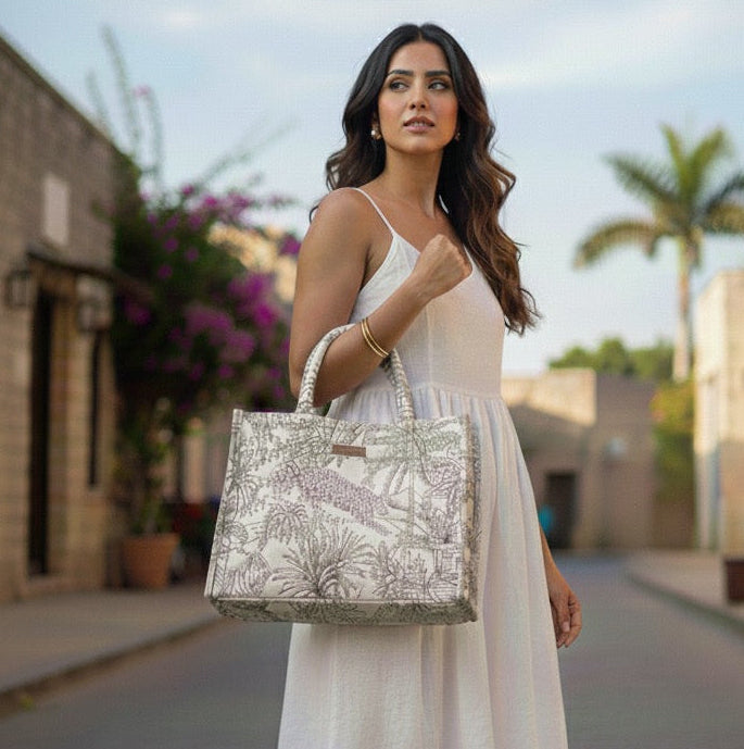 White Forest Box Bag (Large)