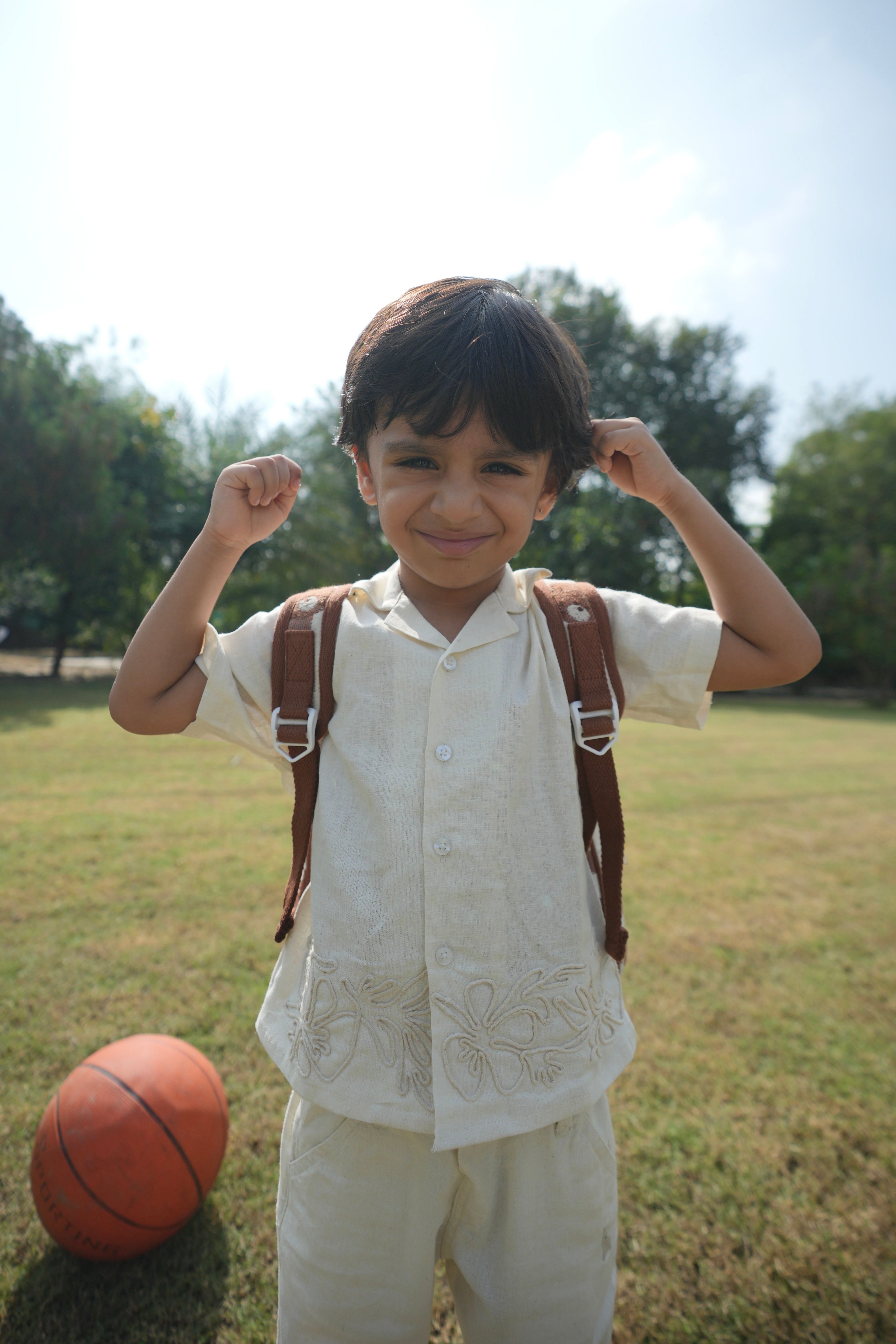 Tiny traveller set- backpack + shirt combo