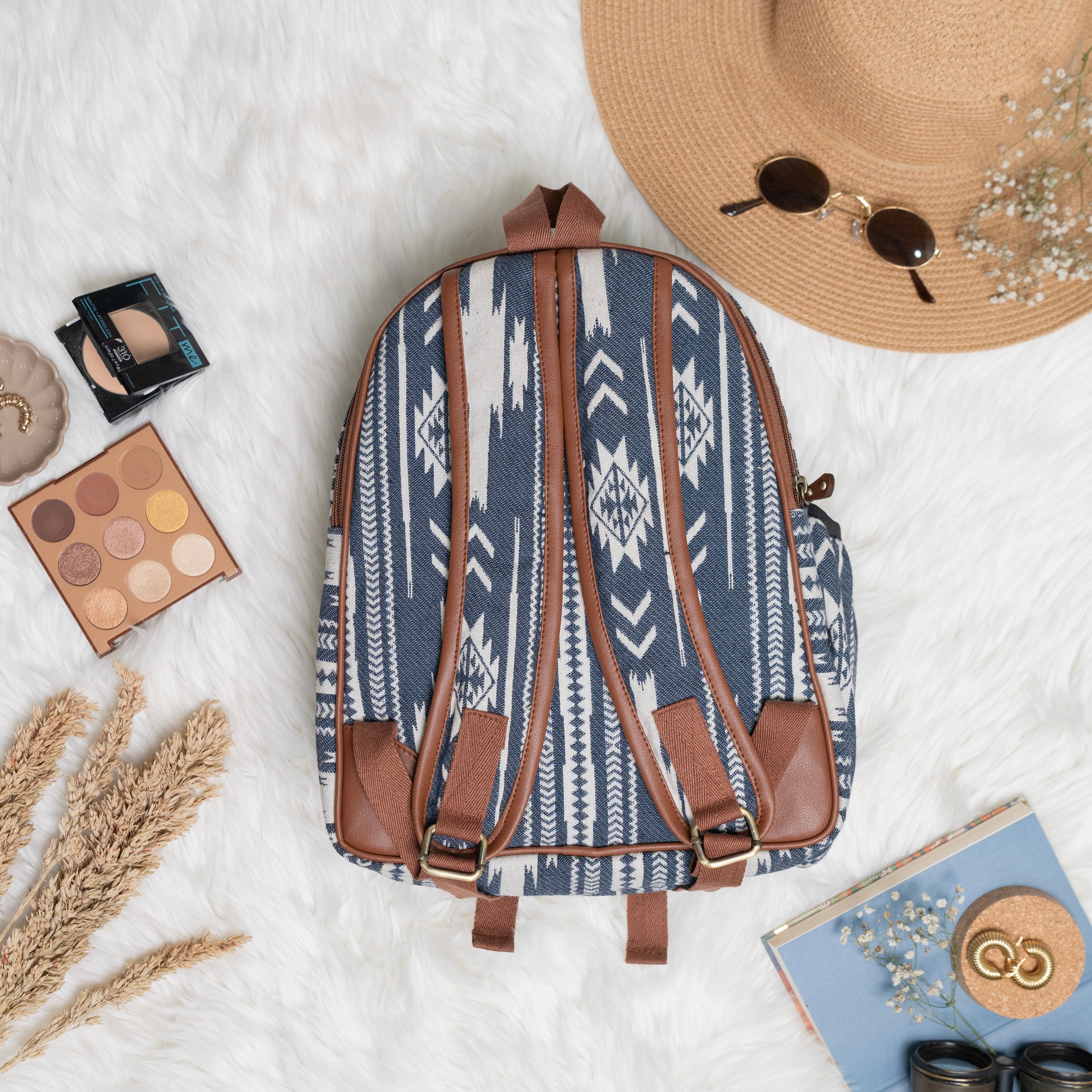 Adventurous Blue Compact Backpack Bag