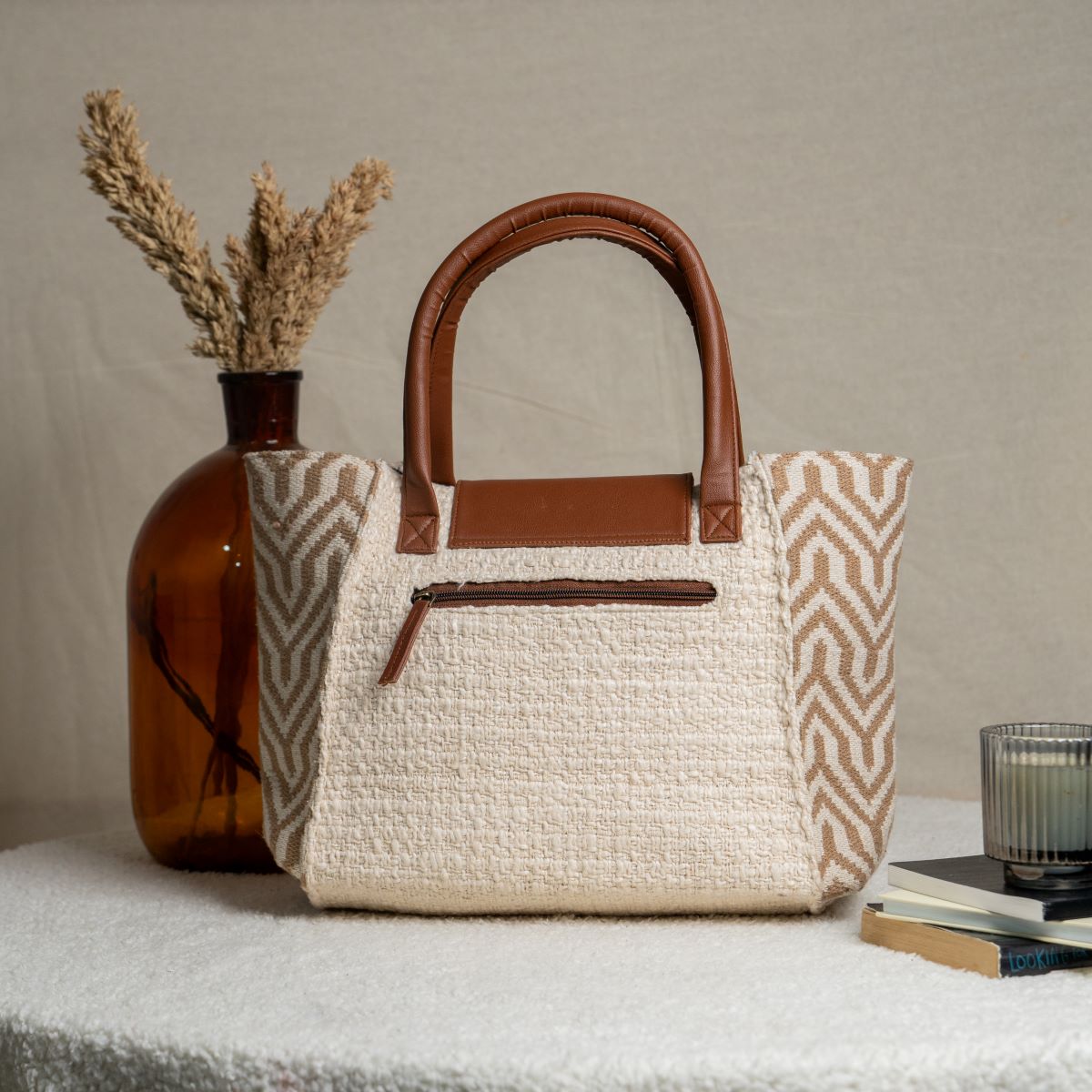 Walnut Weave Boat Tote Bag