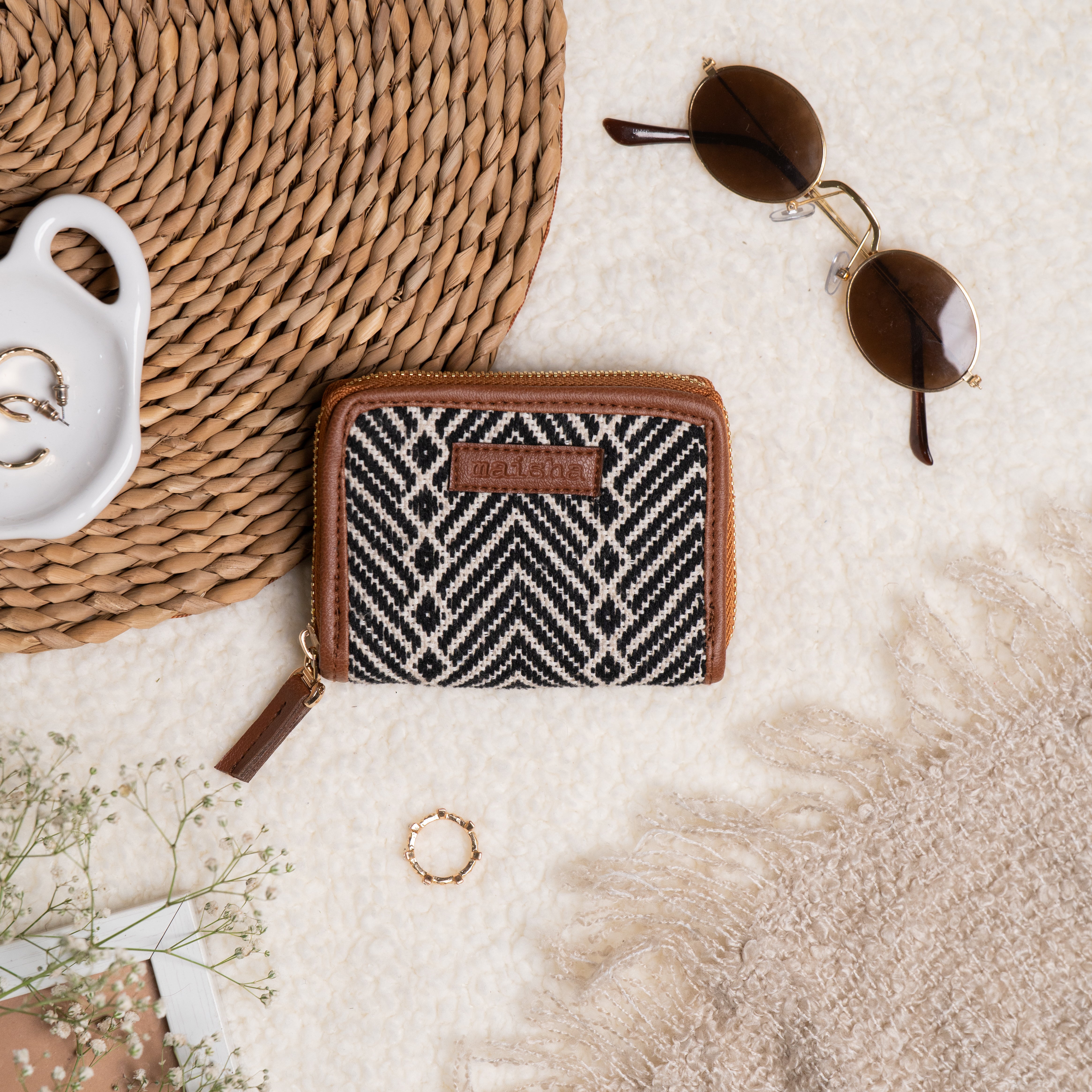 Midnight Maze compact wallet