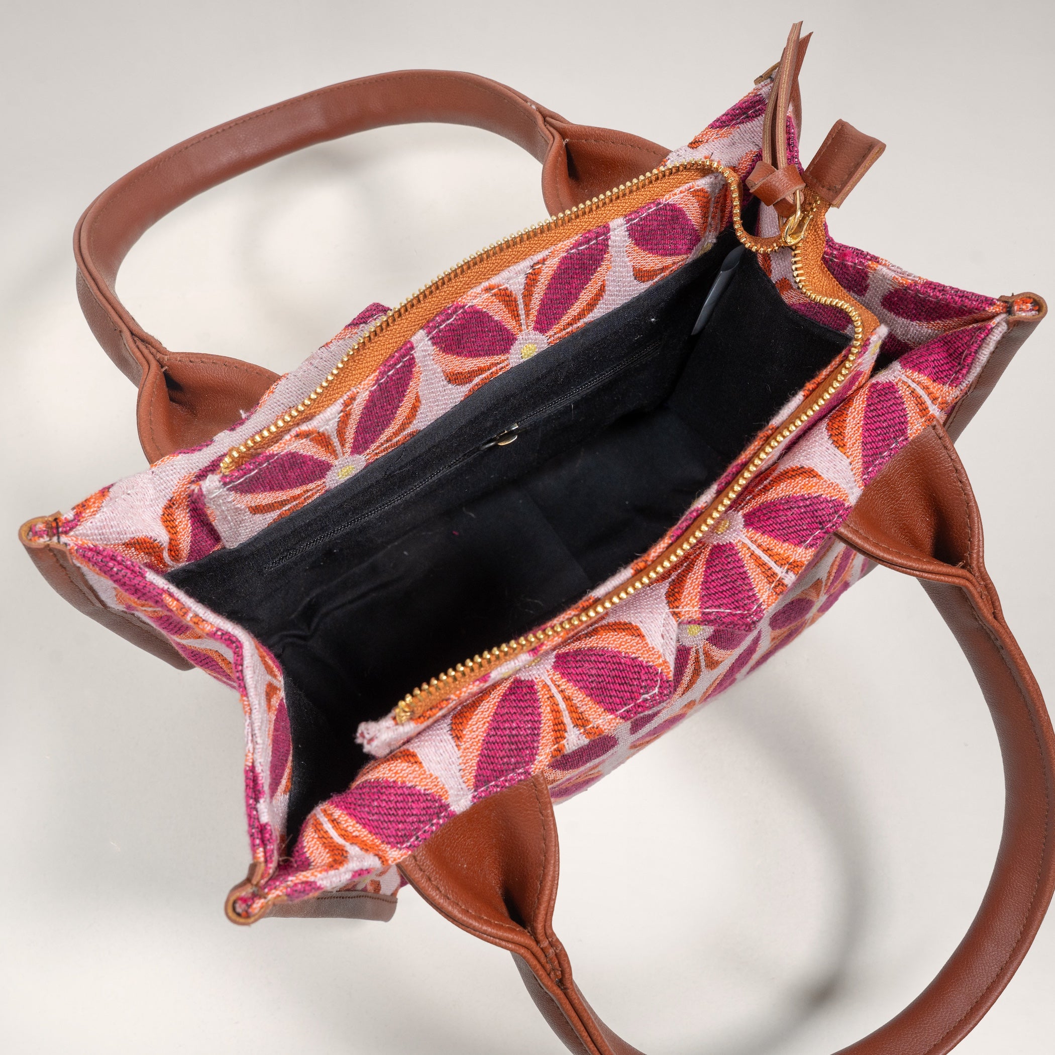 Pink Mogra Box Bag (Medium)