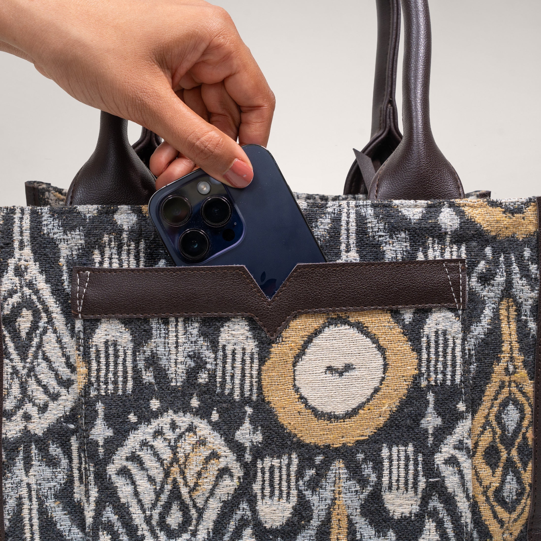 Ikat Ember Box Bag (Medium)