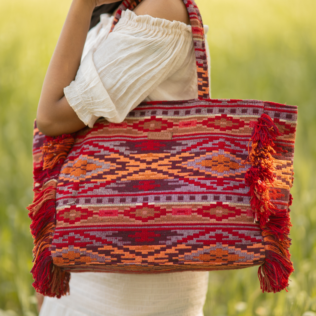 Turkish Drama Ruffle Box Bag (zipper closure)