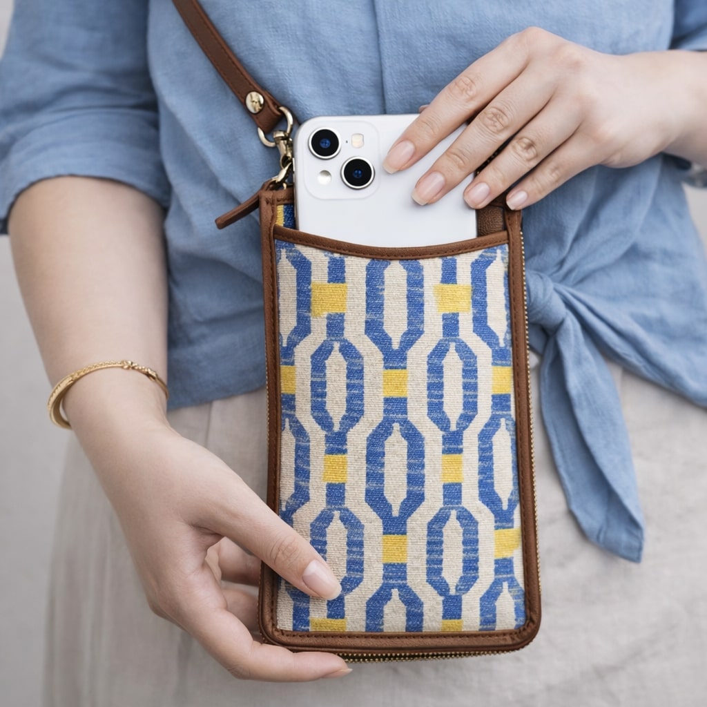 Blue Loom Mobile Wallet Sling
