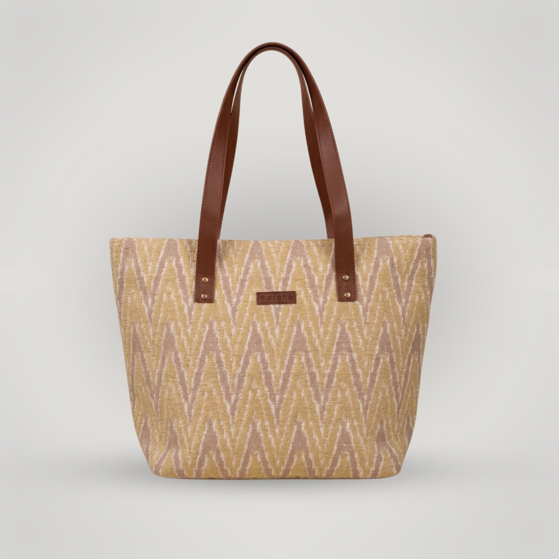 ButterCream Ikkat Everyday Tote