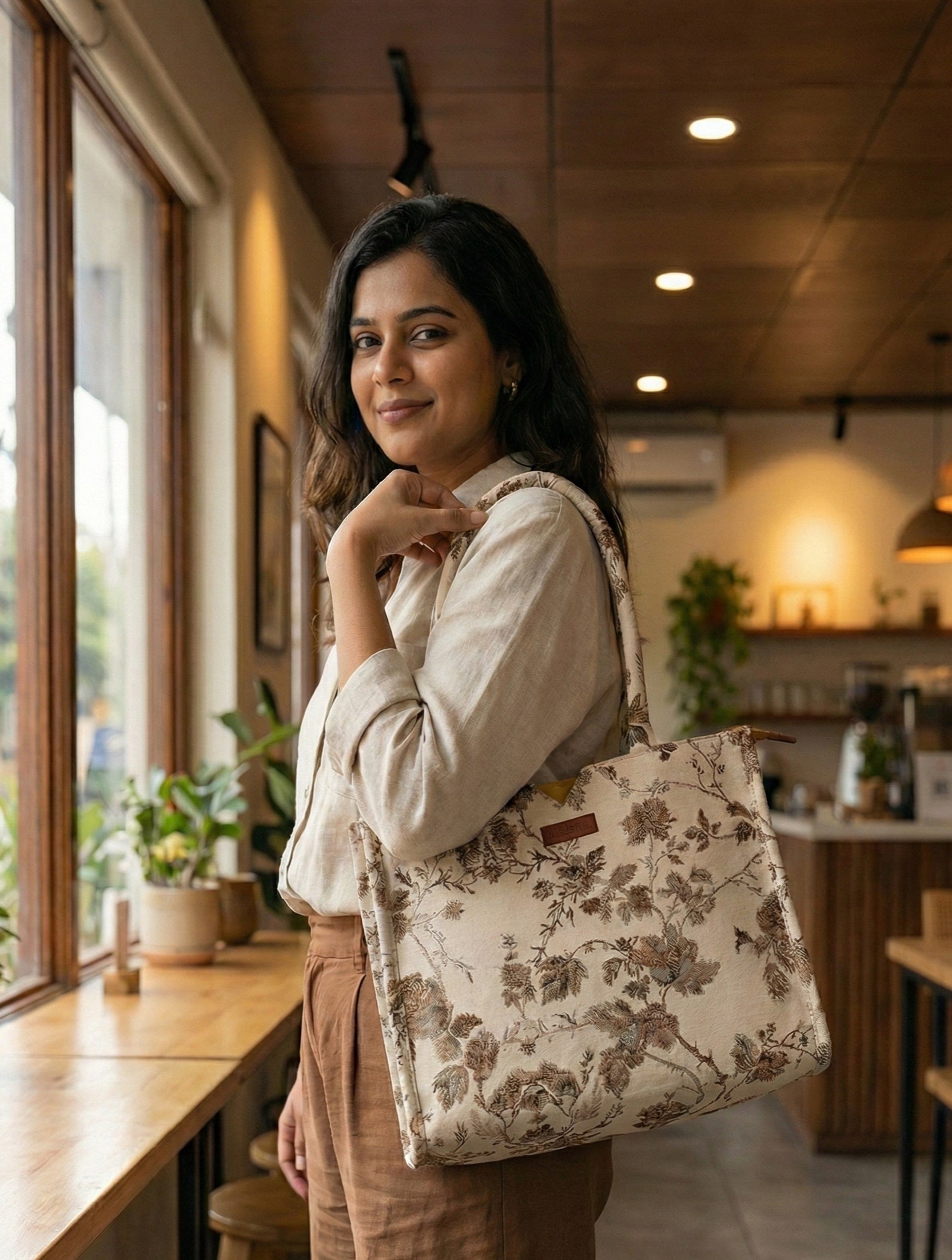 Golden Bloom Box Bag (Large)