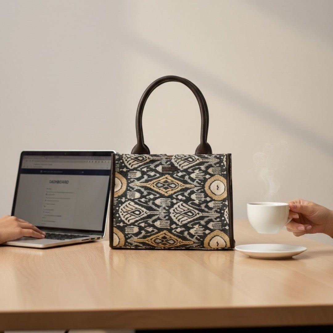 Ikat Ember Box Bag (Medium)