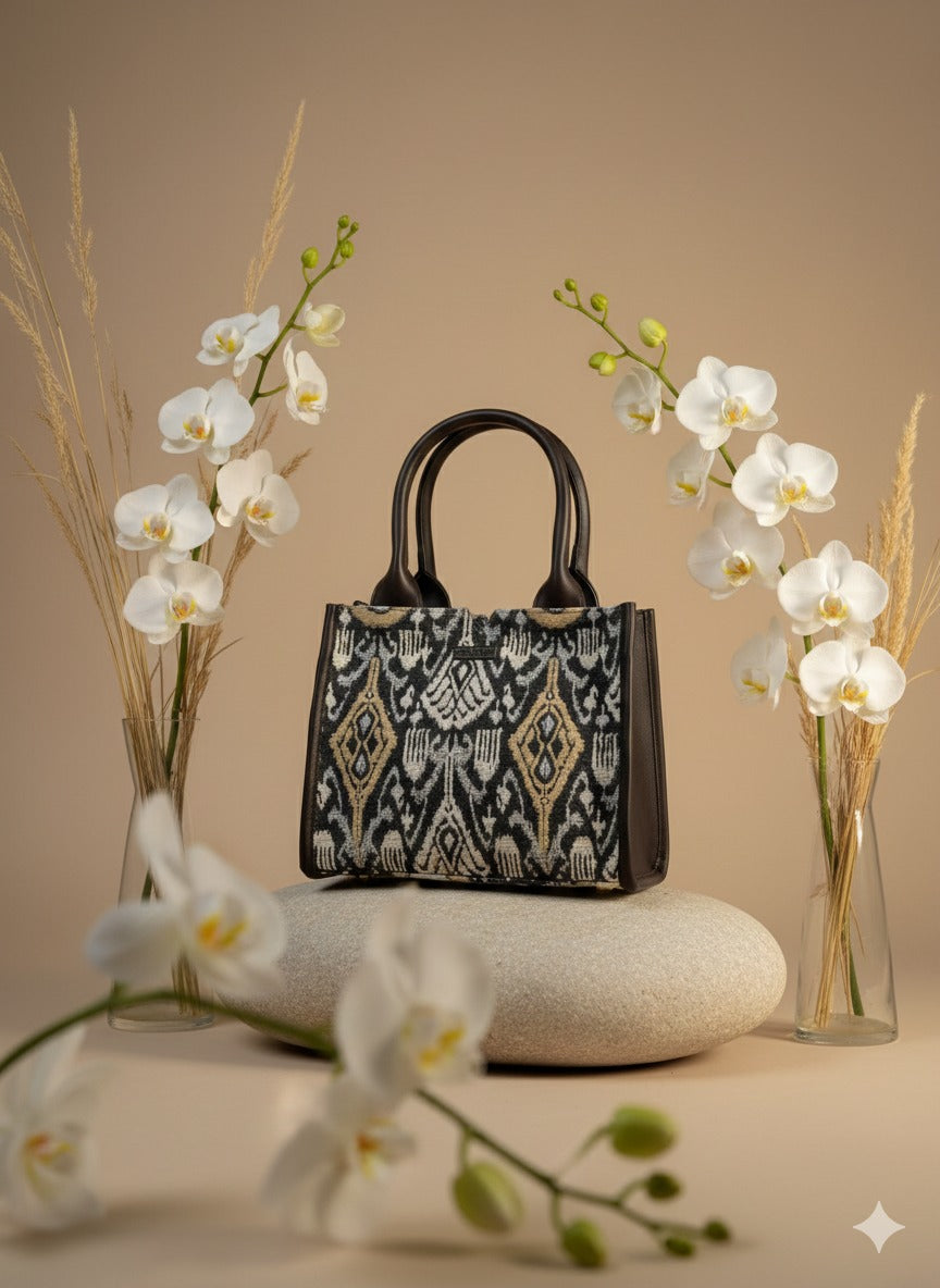 Ikat Ember Box Bag (Medium)