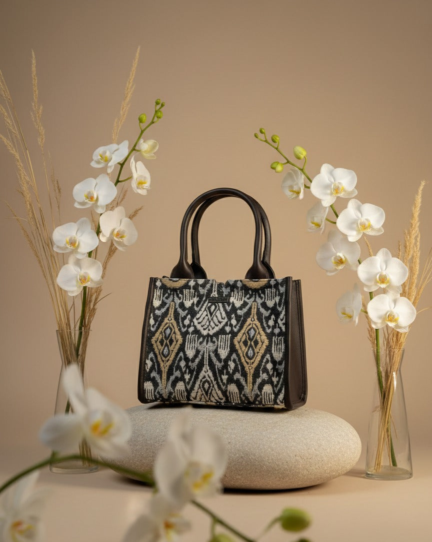 Ikat Ember Box Bag (Medium)