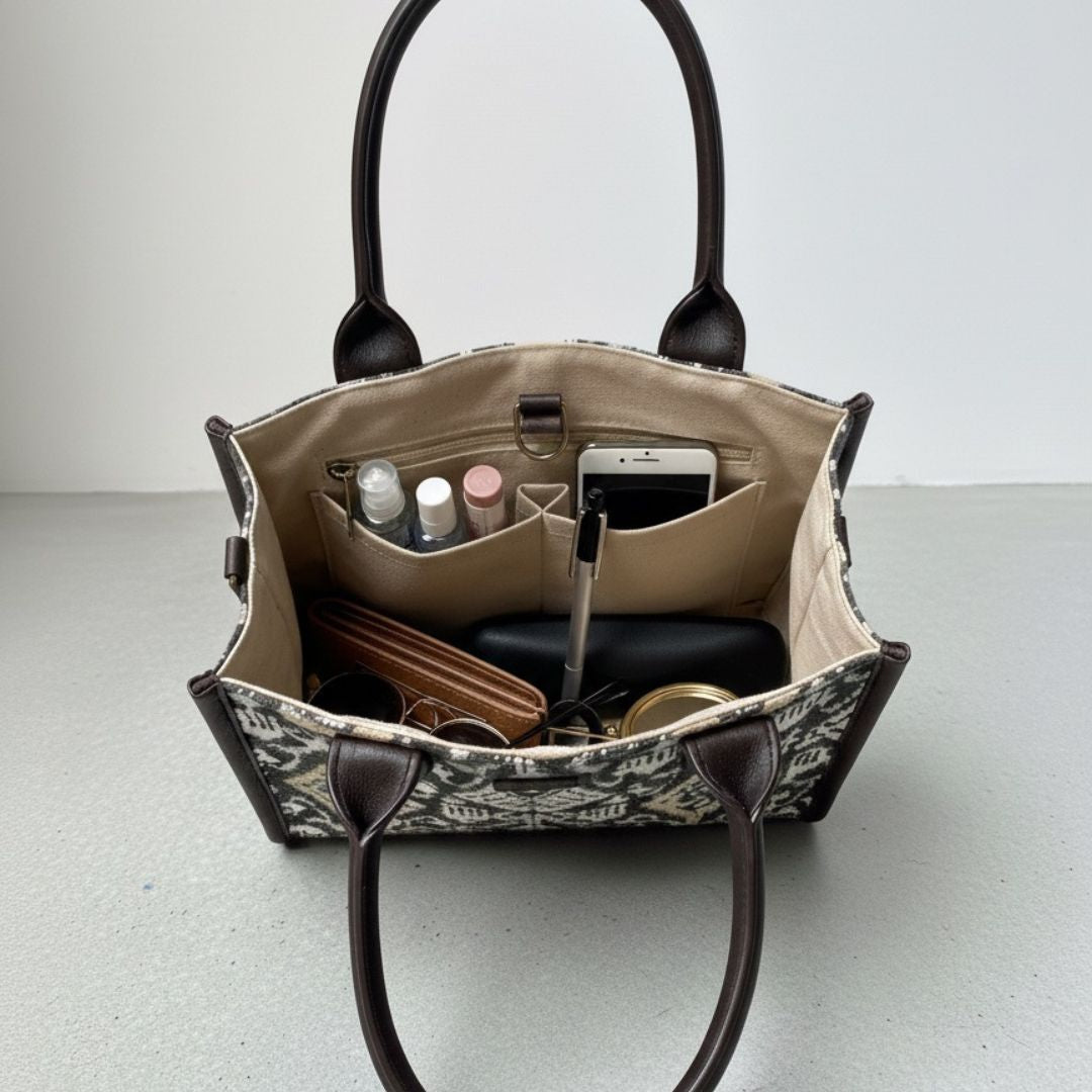 Ikat Ember Box Bag (Medium)