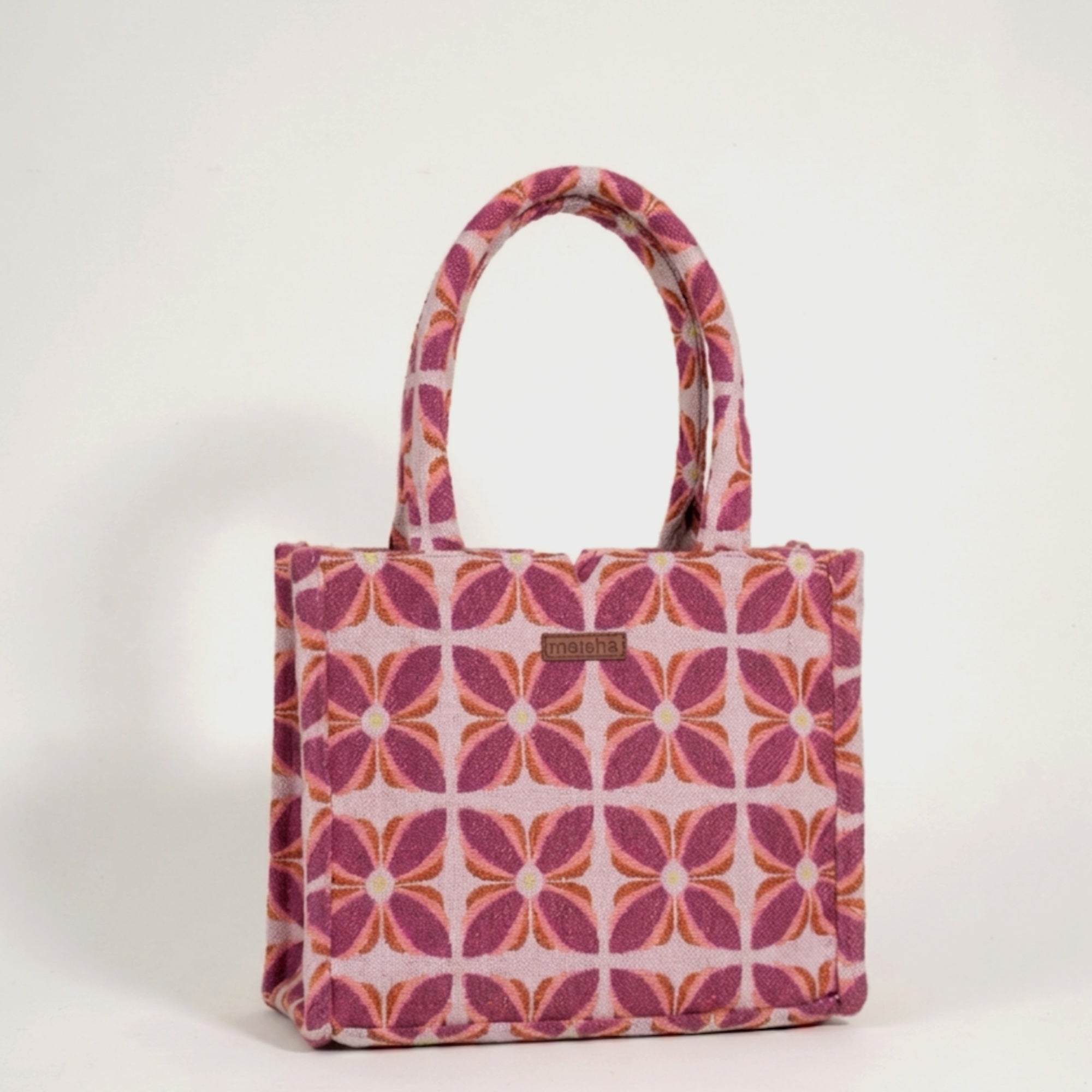 Pink Mogra W Box Bag (Medium)