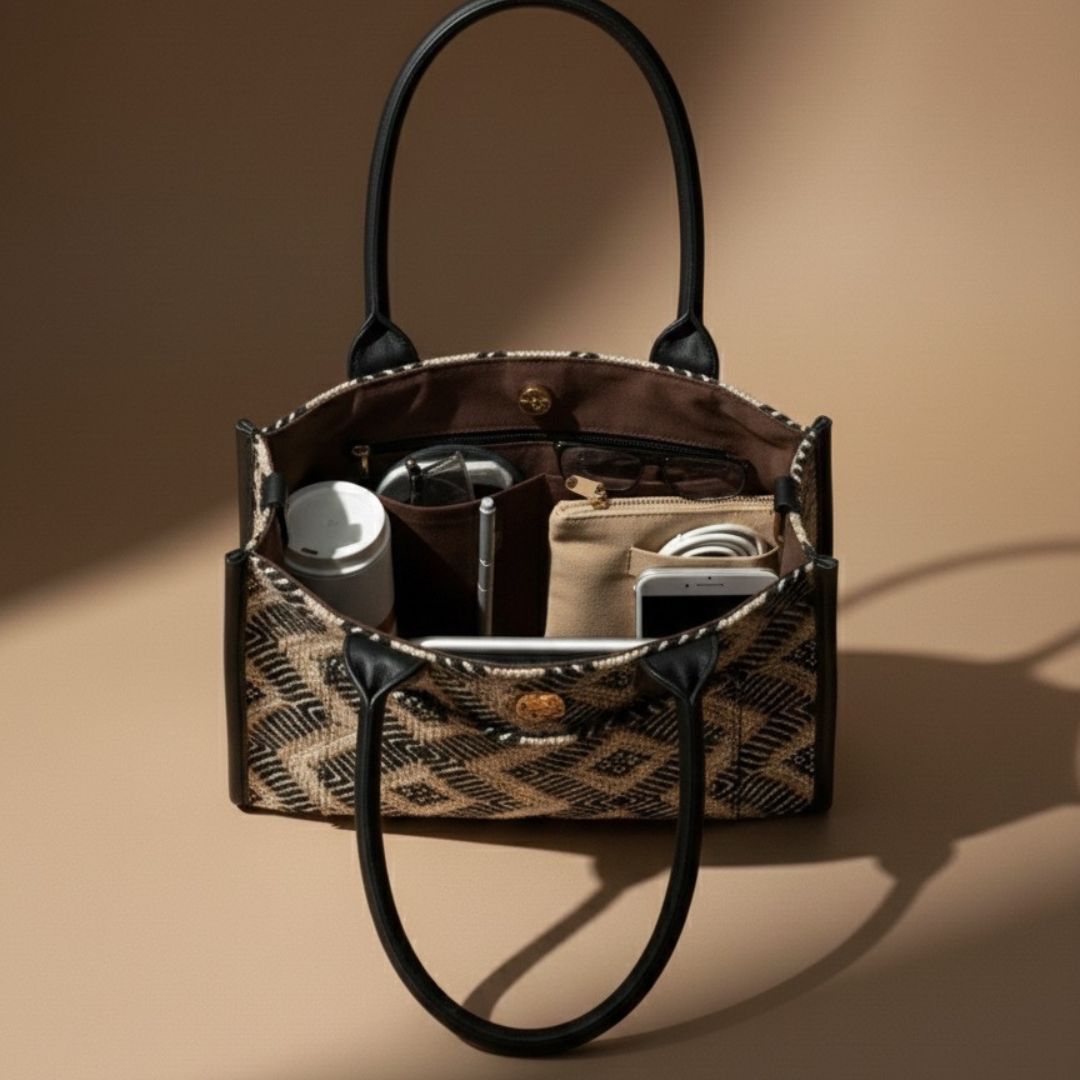 Sahara Grid Box Bag (Large)