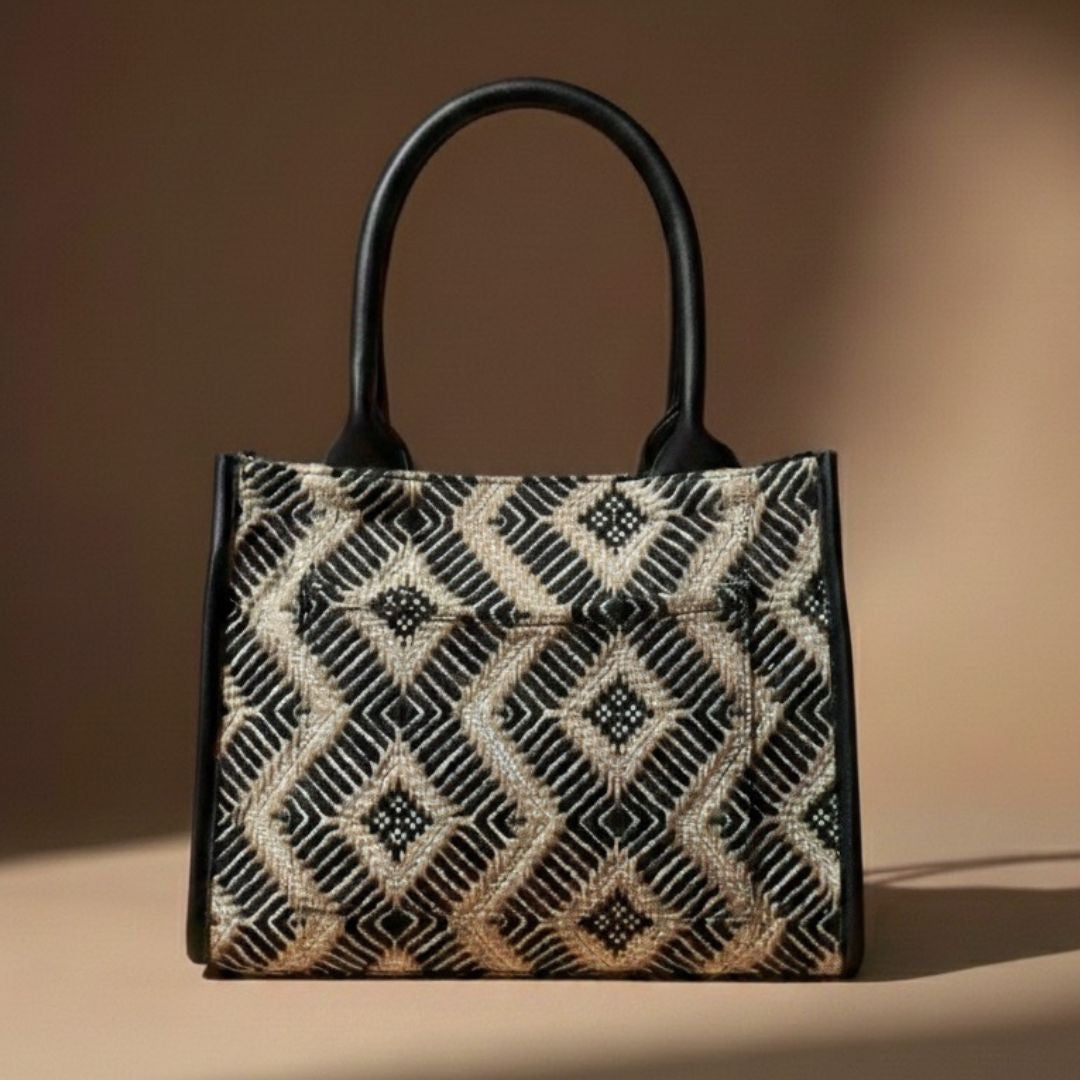 Sahara Grid Box Bag (Large)