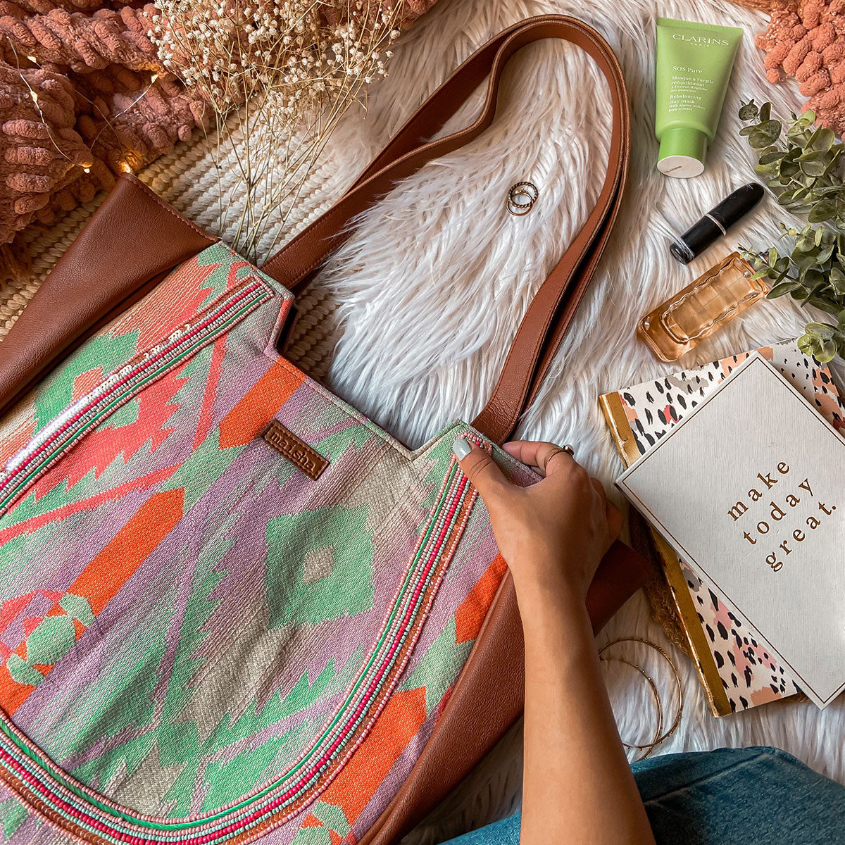 Lilac lovestory Crescent Bag