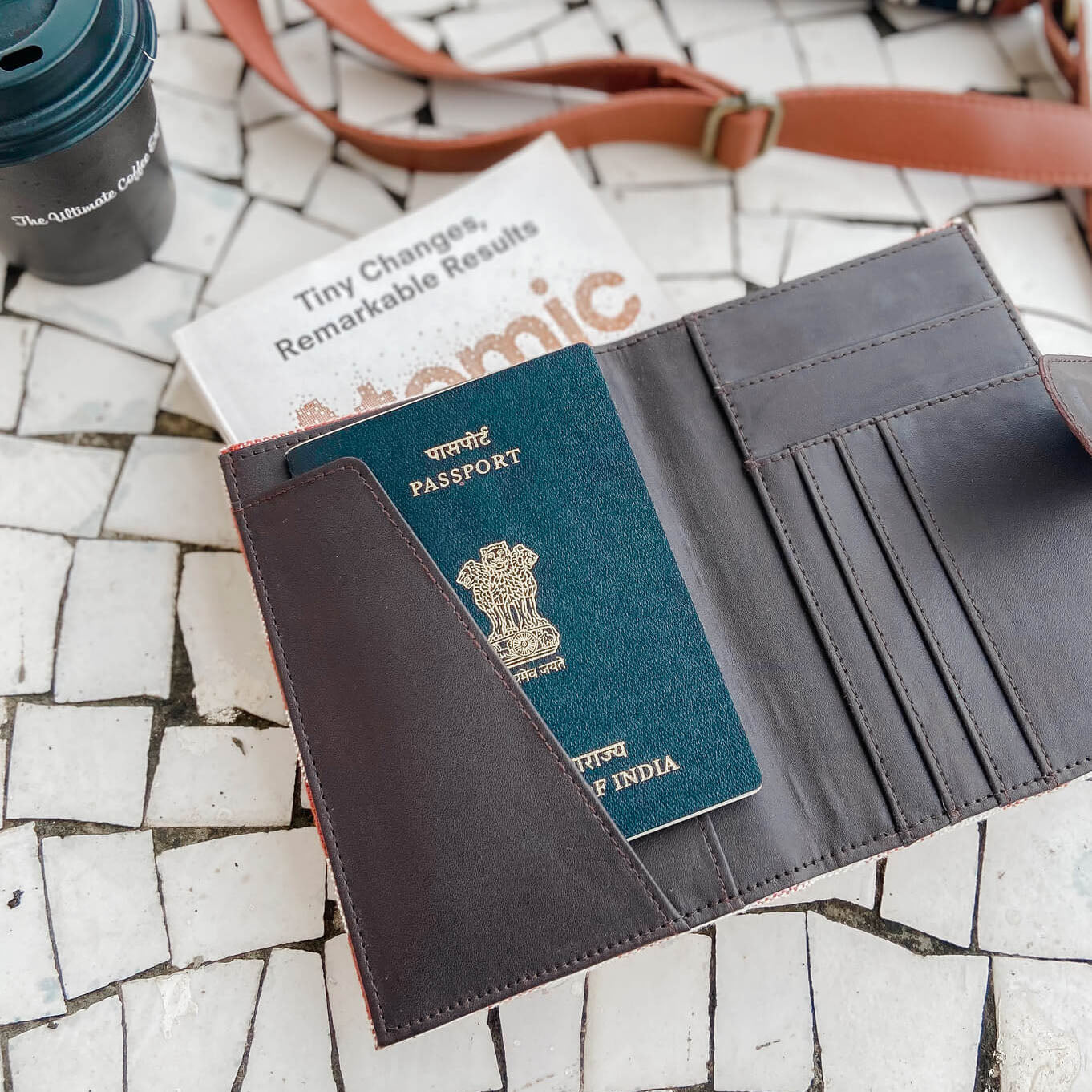 Vintage Browns Passport Cover