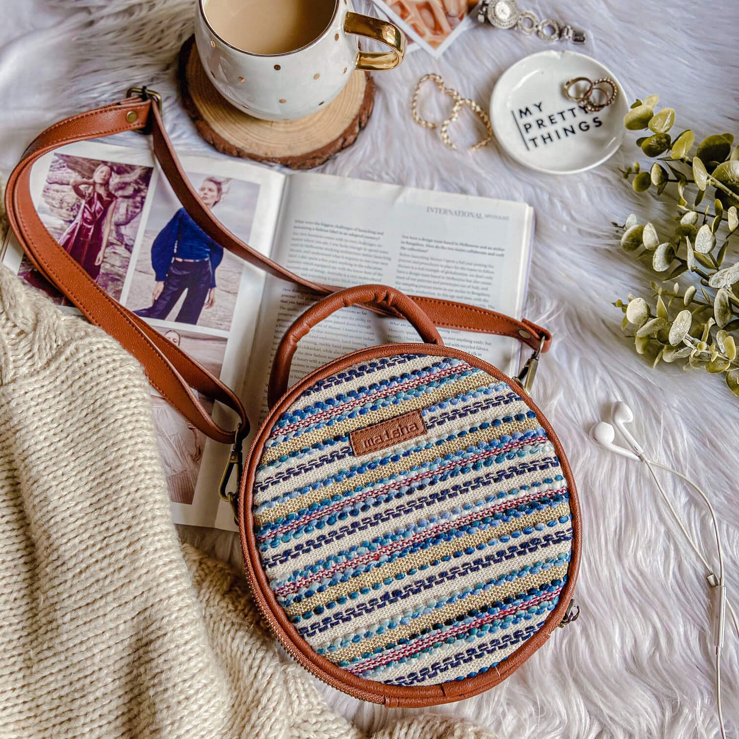 Monsoon Shimmers Classic Round Bag