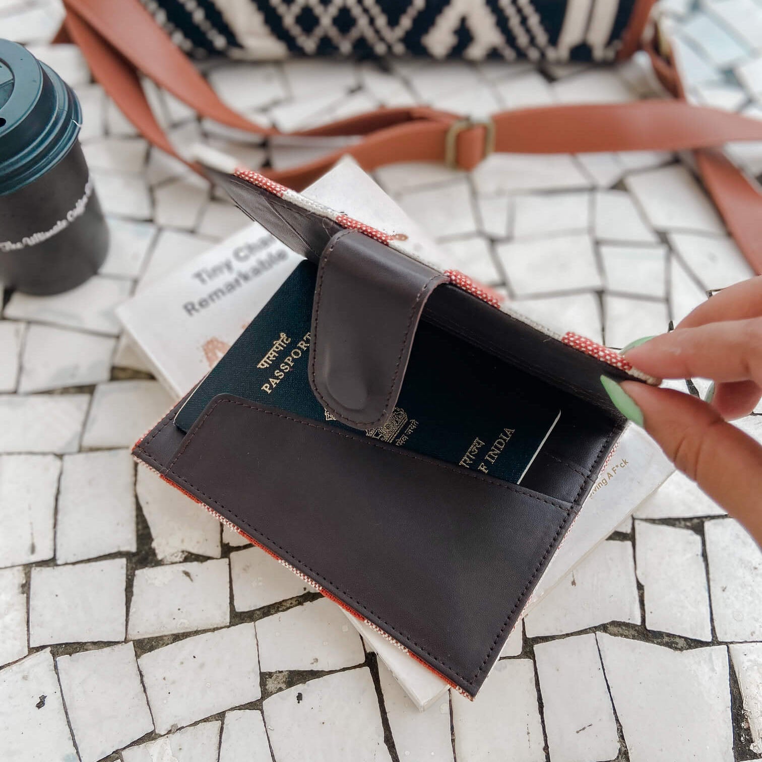 Vintage Browns Passport Cover