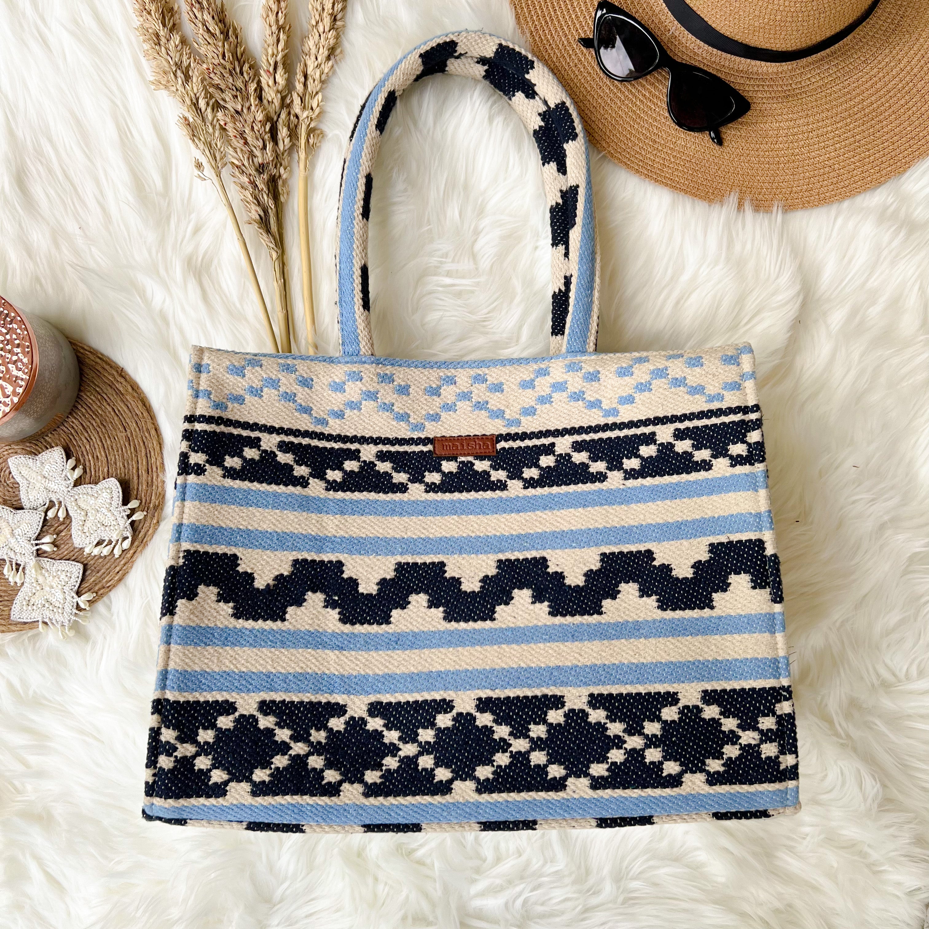 Indigo Blues Box Bag Large