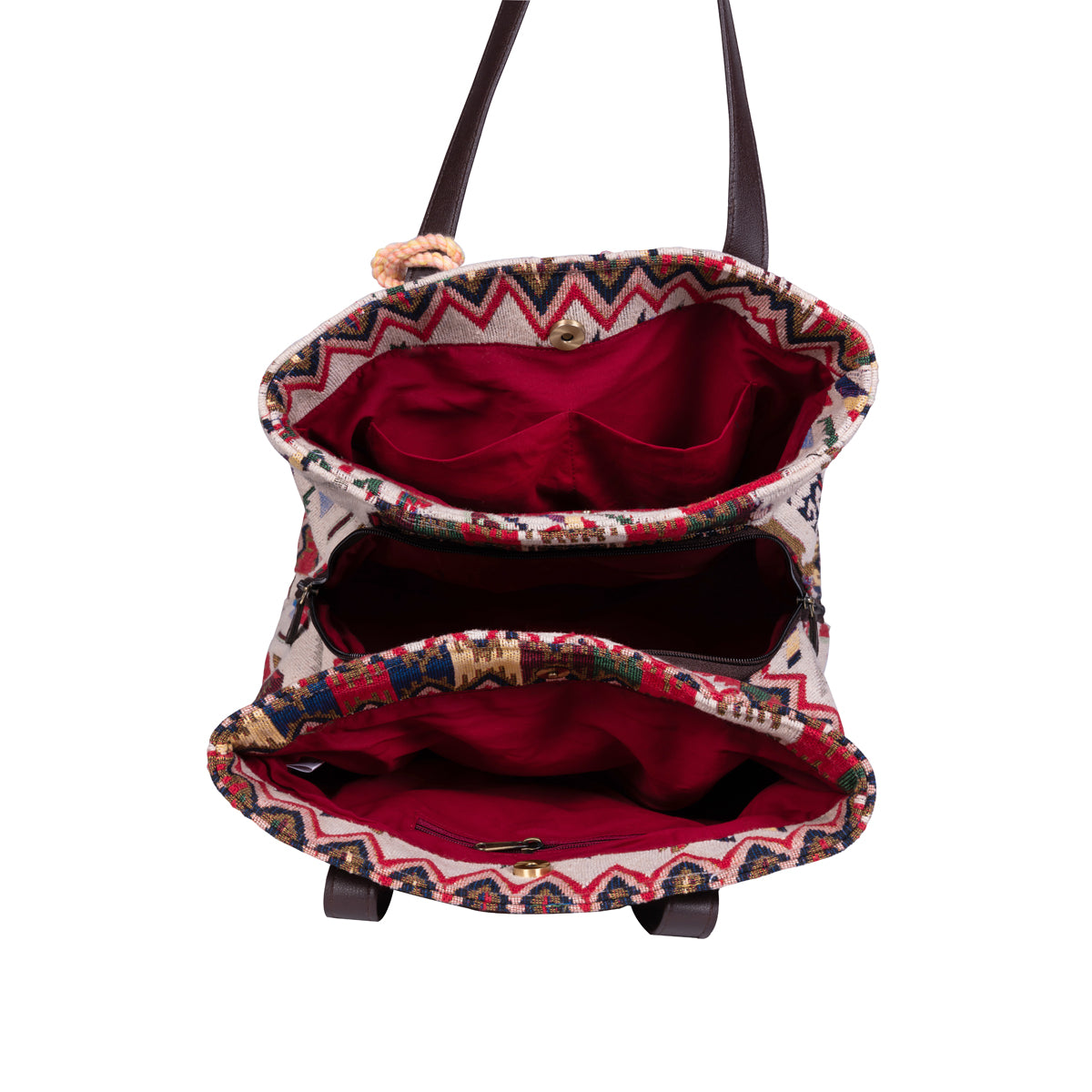 Tribal Weaves Three Pocket Bag