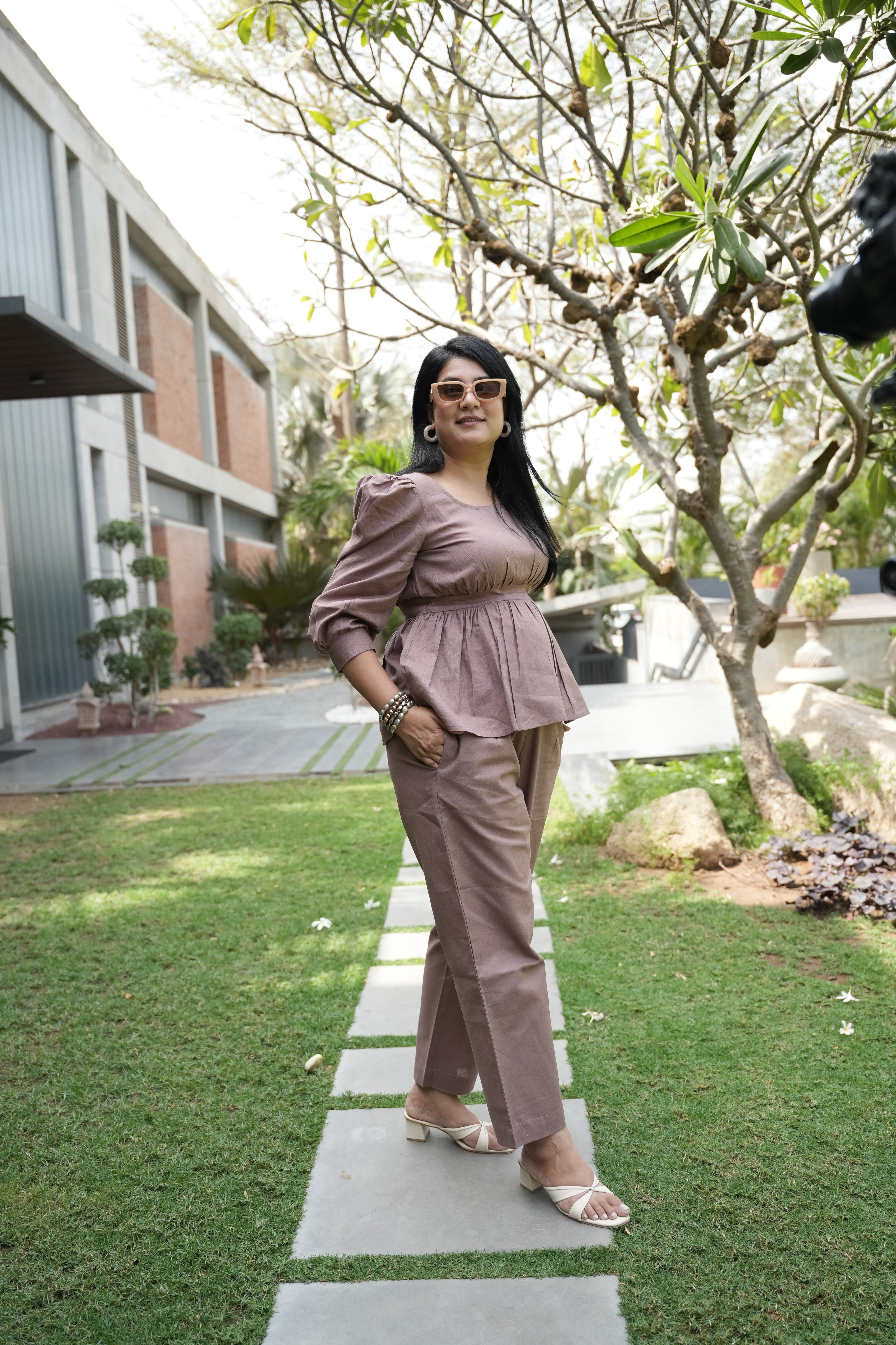 Mauve Sun-washed Co-ord Set