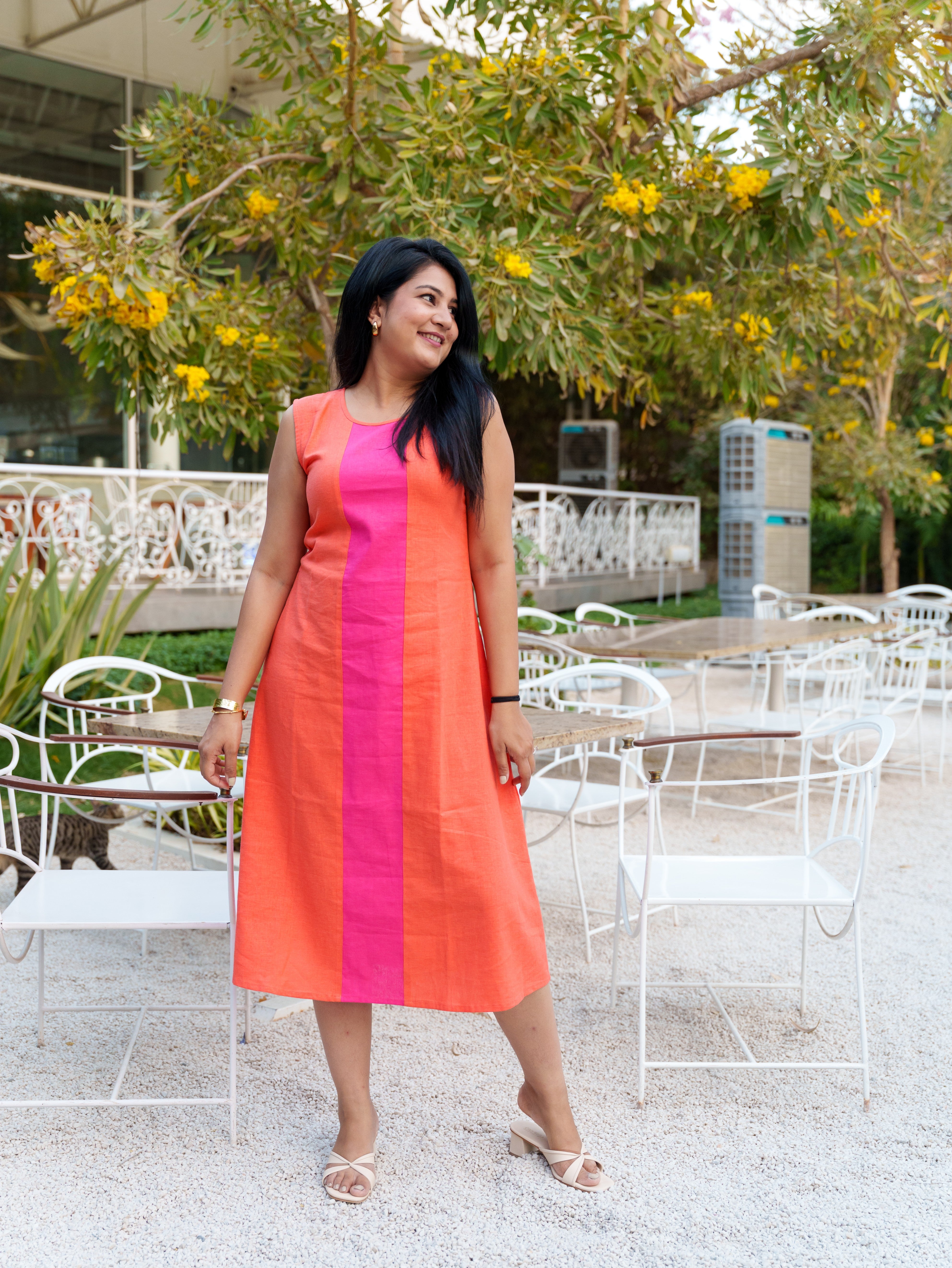 Orange Chromatic Charm Dress