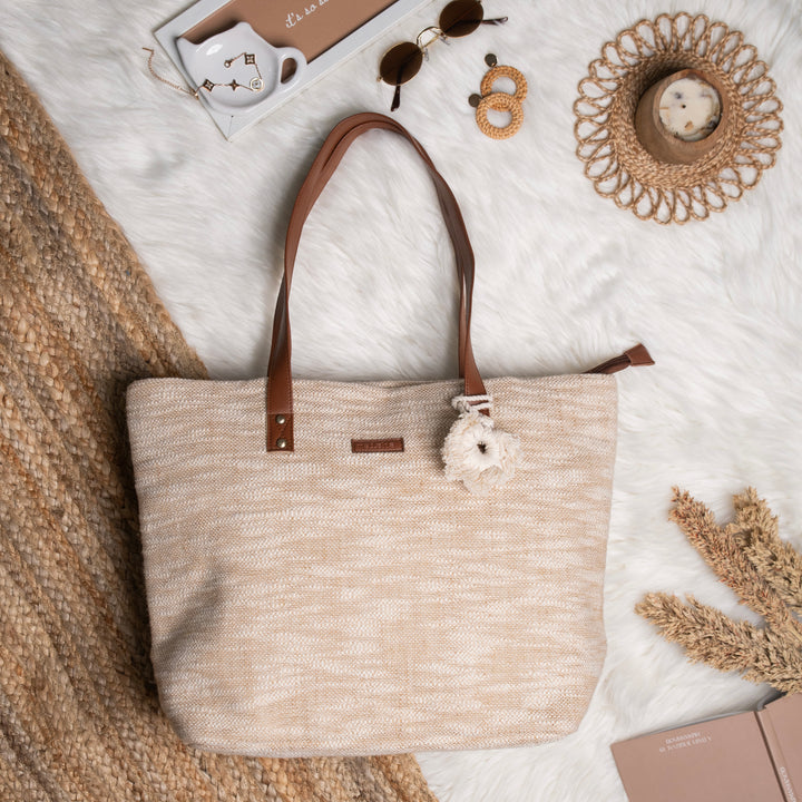 Beige Beauty Everyday Tote