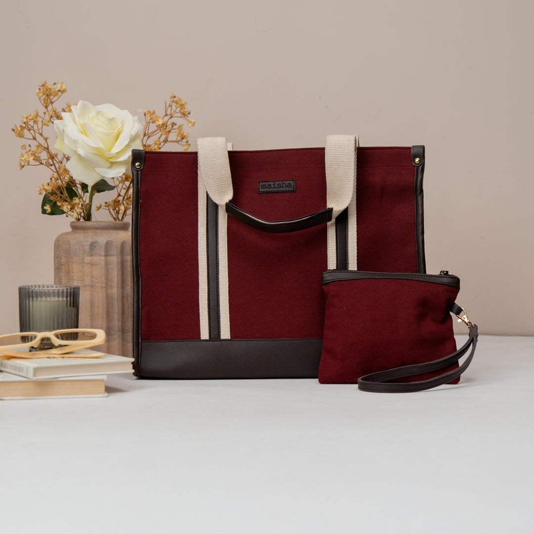 Mulberry Canvas Office Tote Bag1