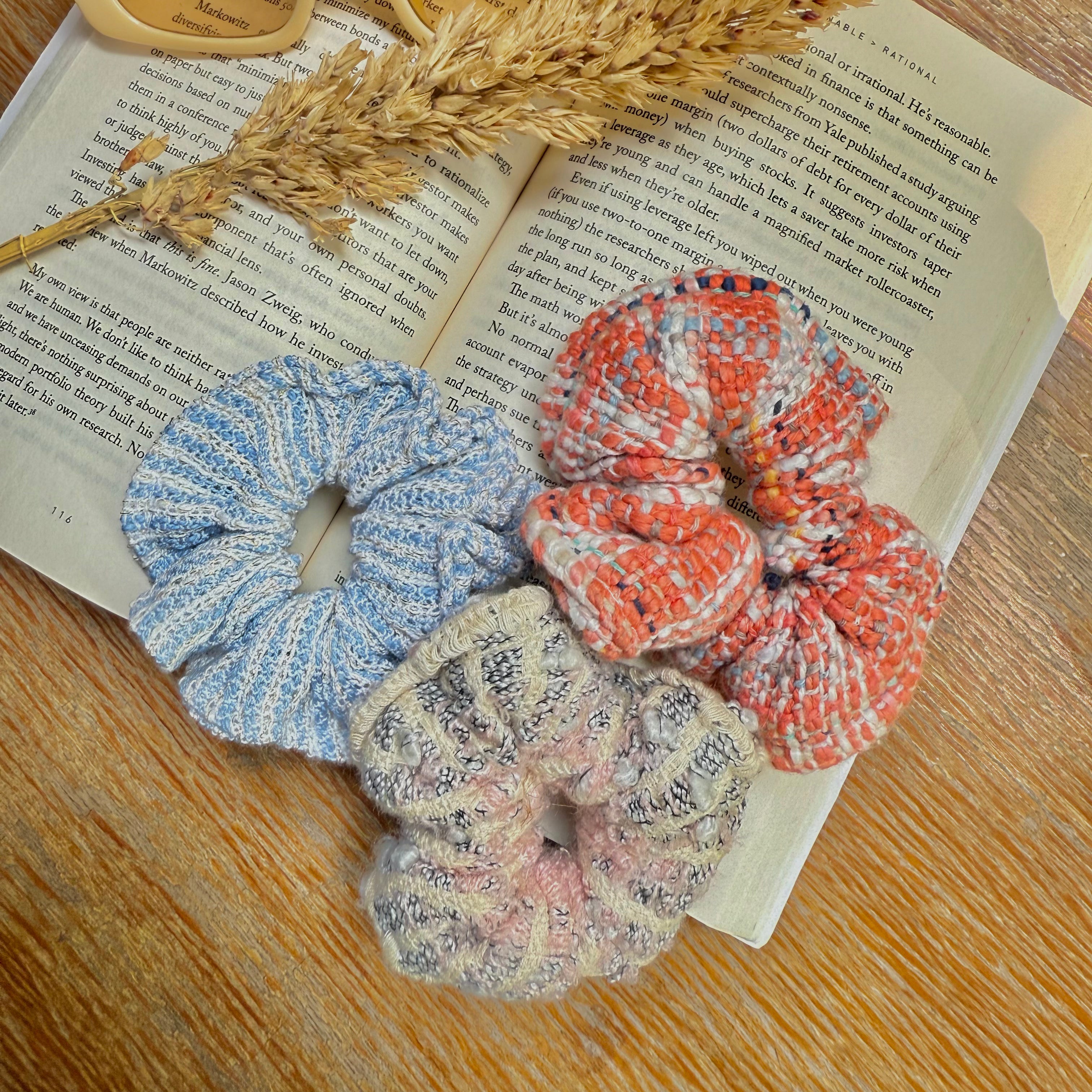 Pastel Bloom Scrunchie Combo