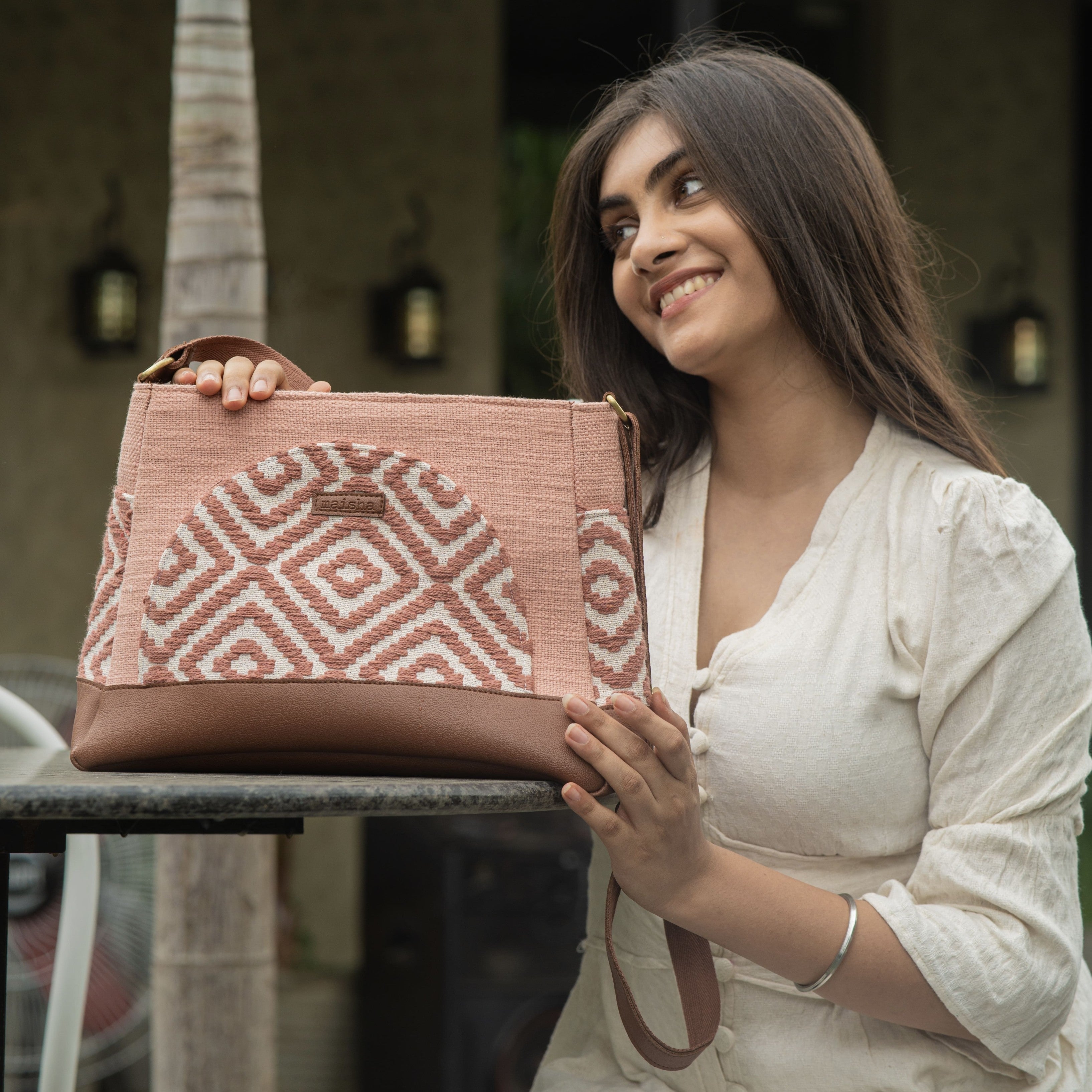 Onion Pink Diamond Not So Little Sling Bag