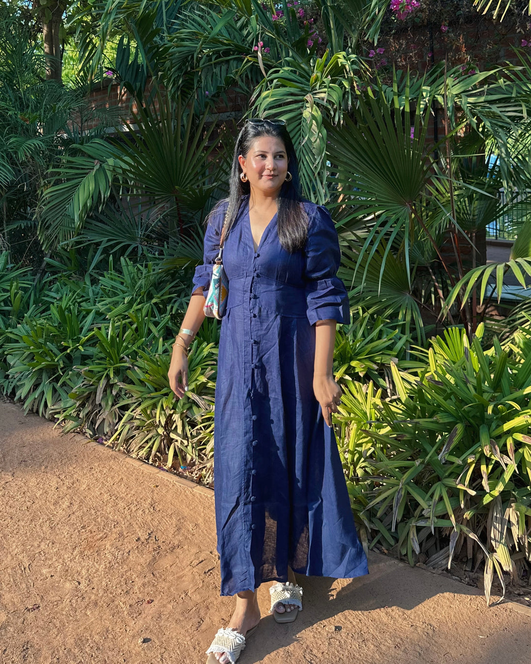 Midnight Blue - Linen Dress