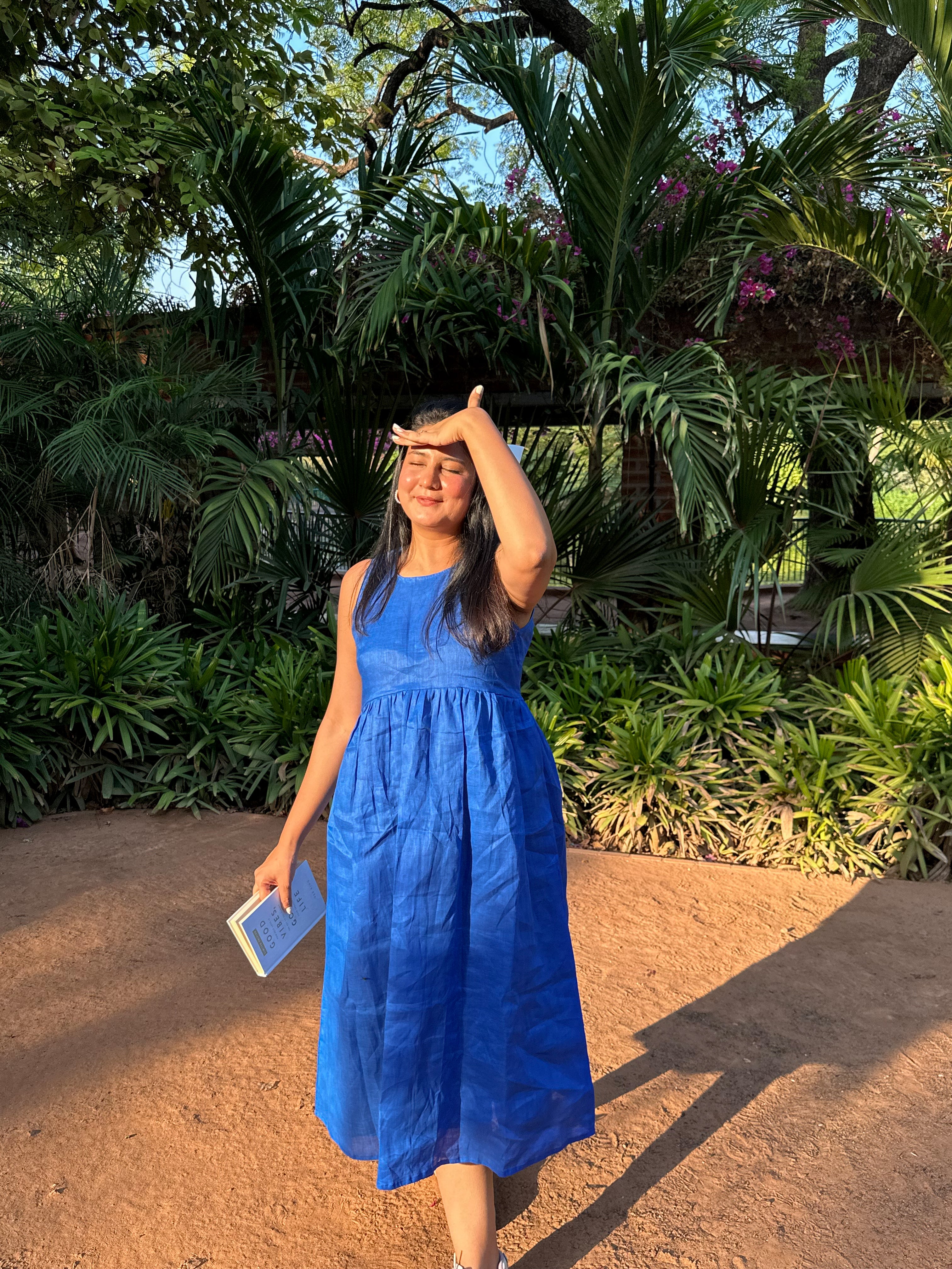 Royal Orchid - Linen Dress